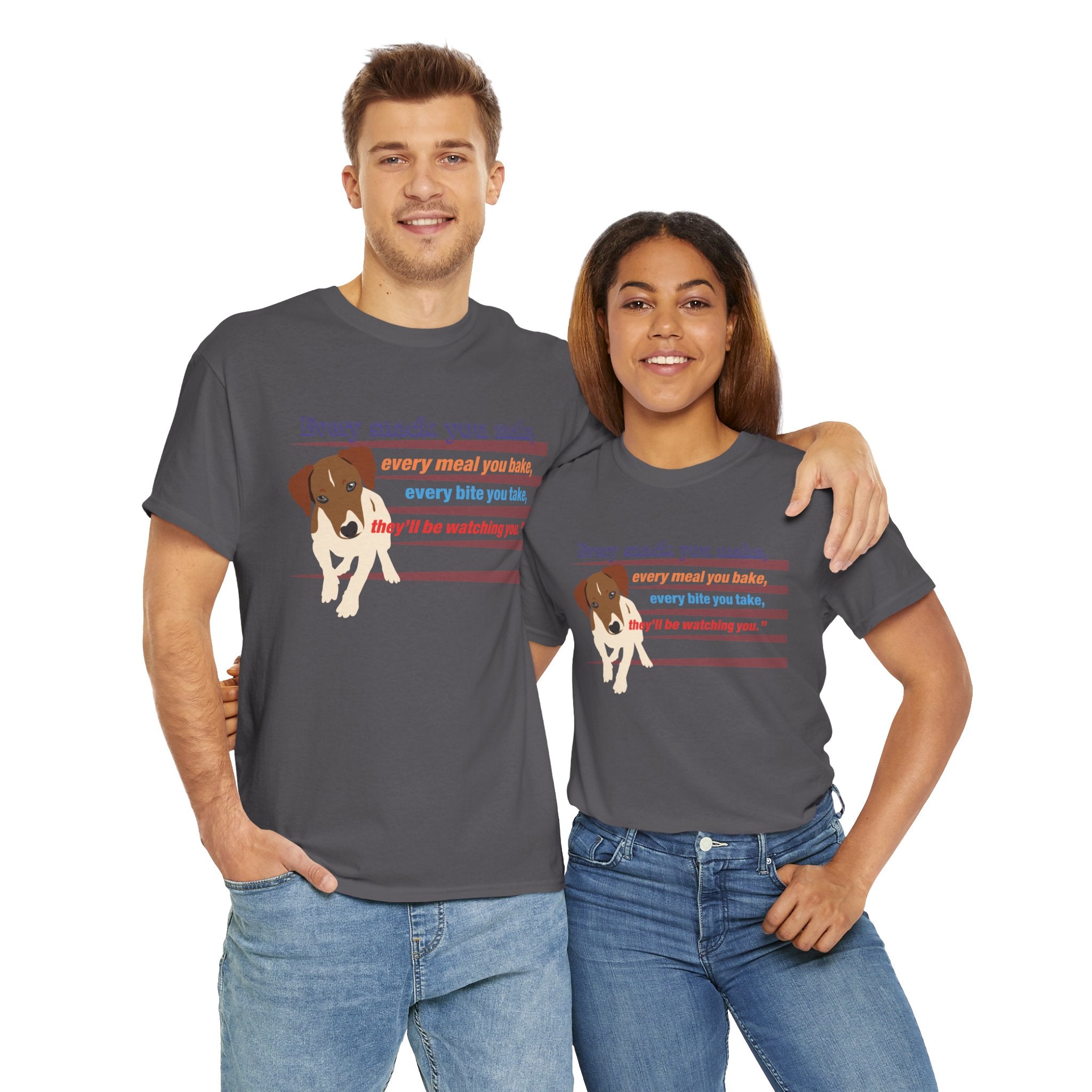 Unisex “Snack Thief” Dog T‑Shirt – Mischievous Pup Gift