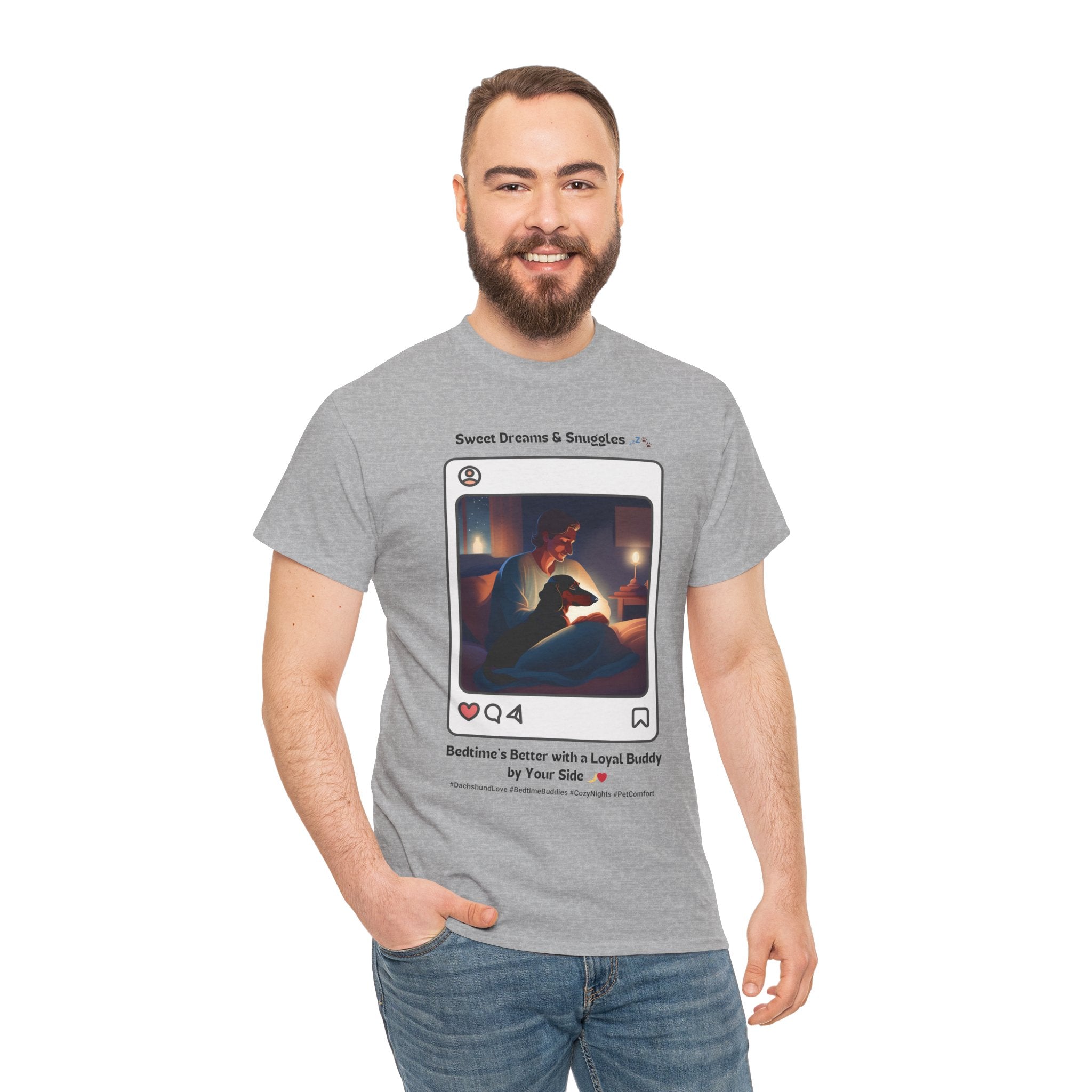 Men's - Sweet Dreams & Snuggles: Dachshund Love T-Shirt