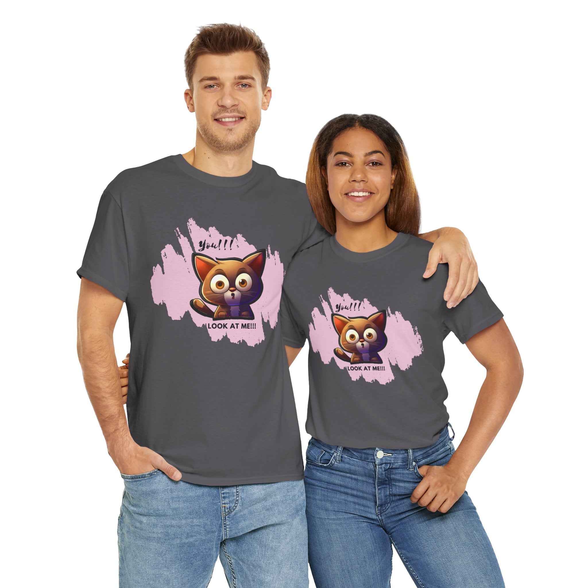Unisex “Attention Seeker” Pet T-Shirt – Look-At-Me Furball, Animal Lover Gift
