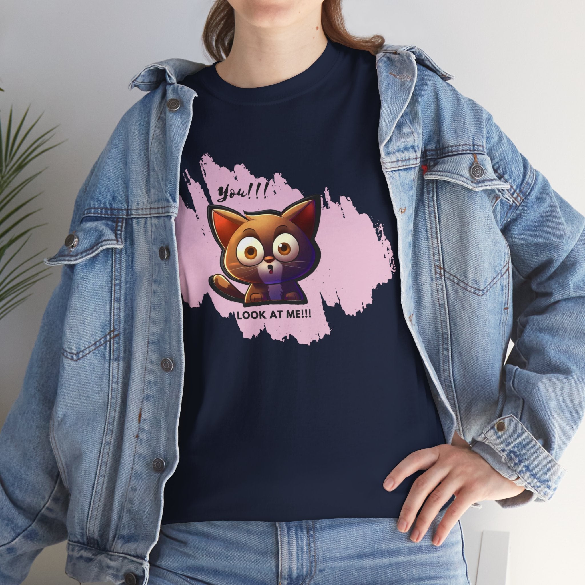 Unisex “Attention Seeker” Pet T-Shirt – Look-At-Me Furball, Animal Lover Gift