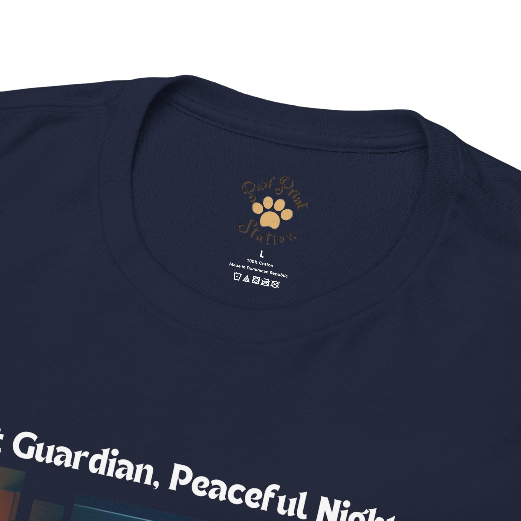 Unisex “Silent Guardian, Peaceful Nights” Australian Shepherd T‑Shirt – Night Watch Gift, Quiet Companion Tee