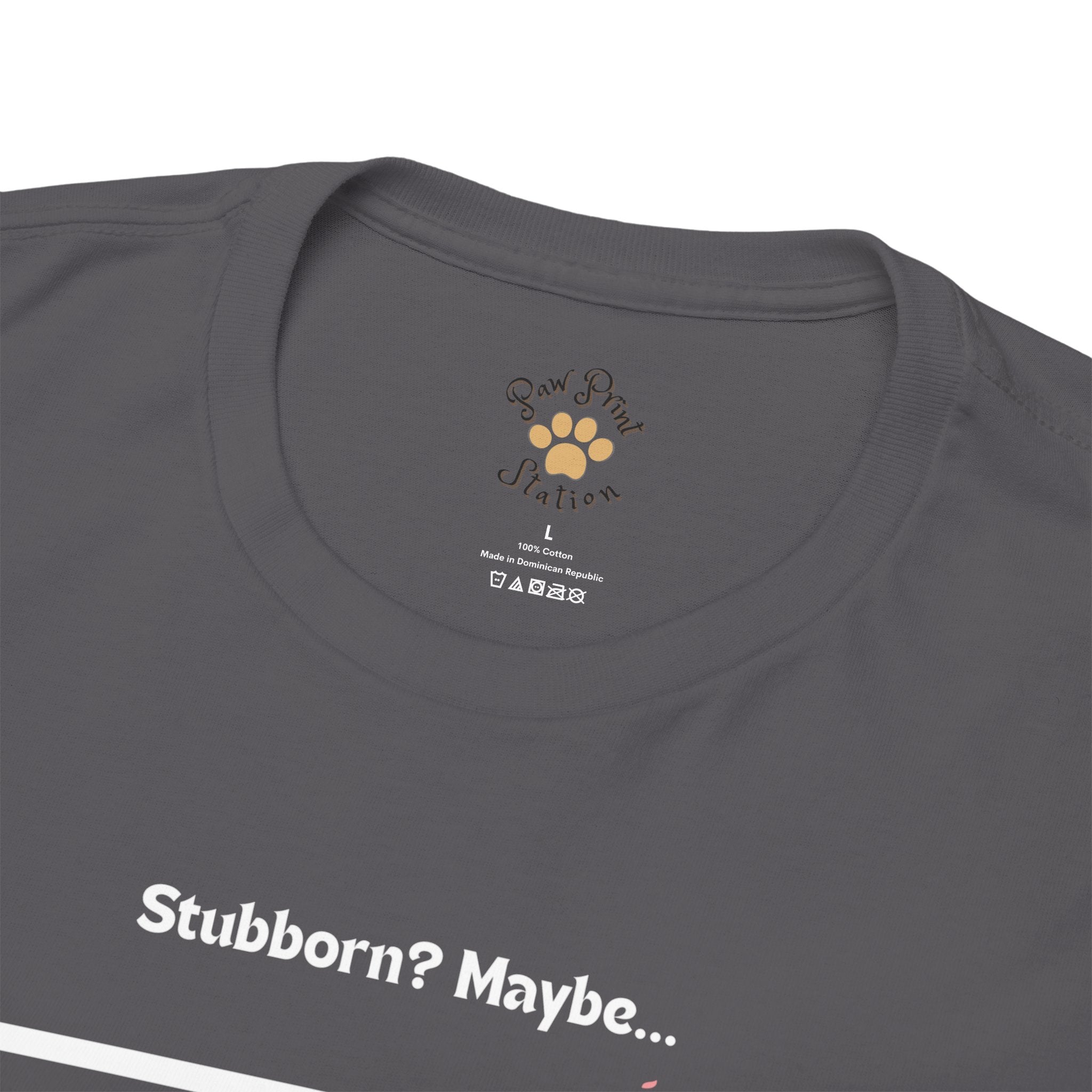 Men’s “Stubborn? Maybe… But Cute Enough” Dachshund T-Shirt – Wiener Dog Charm, Dog Dad Gift