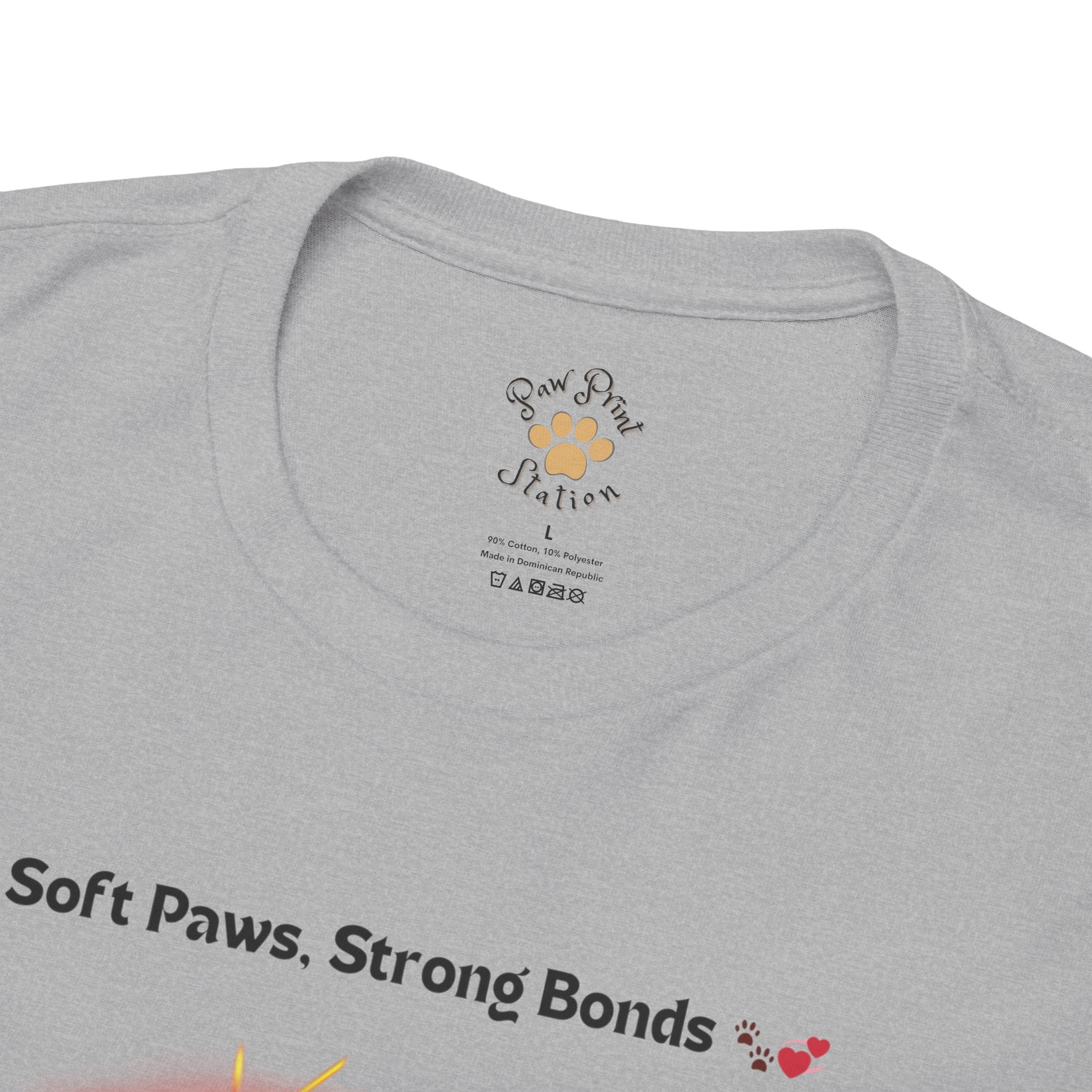 Men’s “Soft Paws, Strong Bonds” Maine Coon T‑Shirt – Gentle Giant Dad Gift