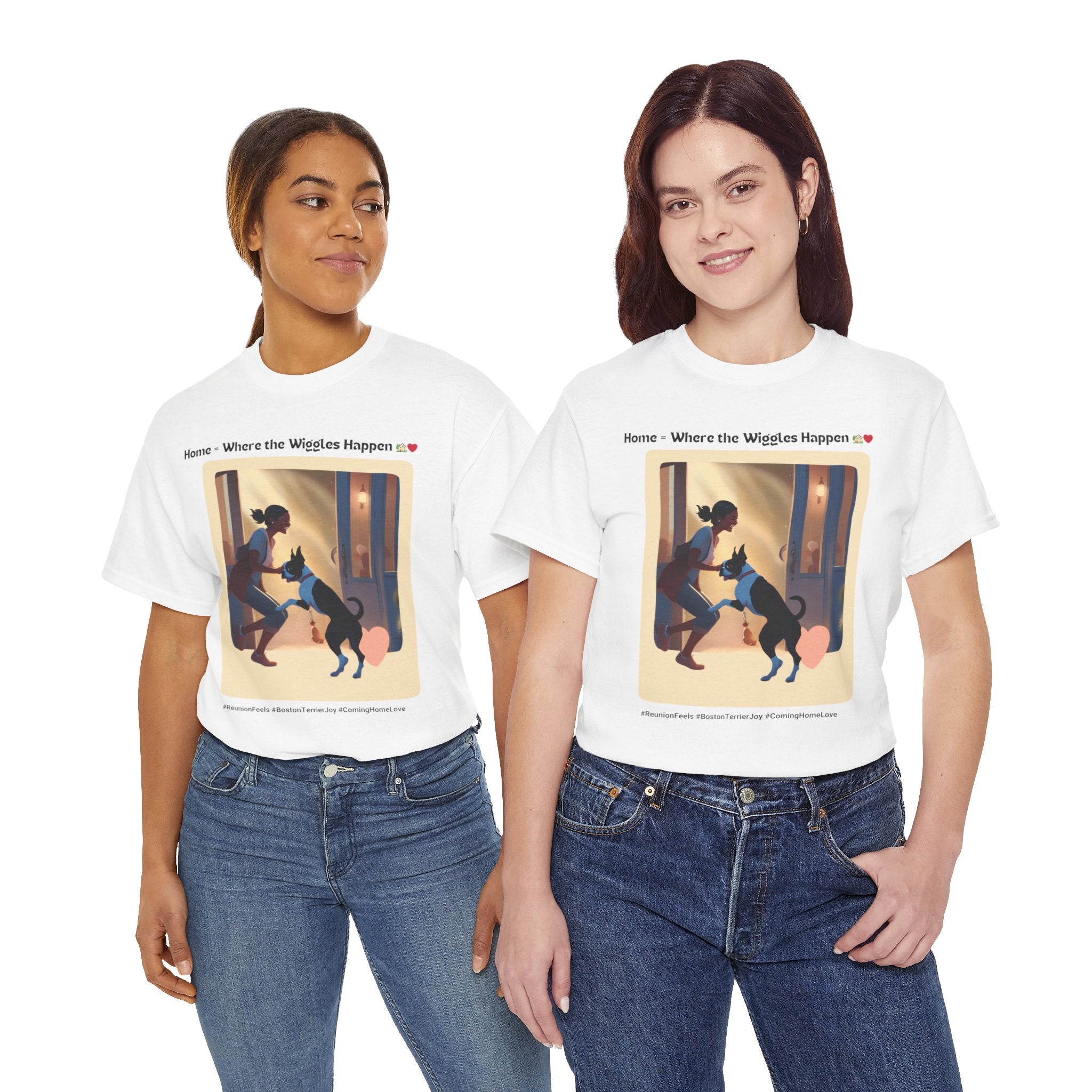 Women’s “Boundless Joy” Boston Terrier Reunion T‑Shirt – Joyful Reunion Mom Gift