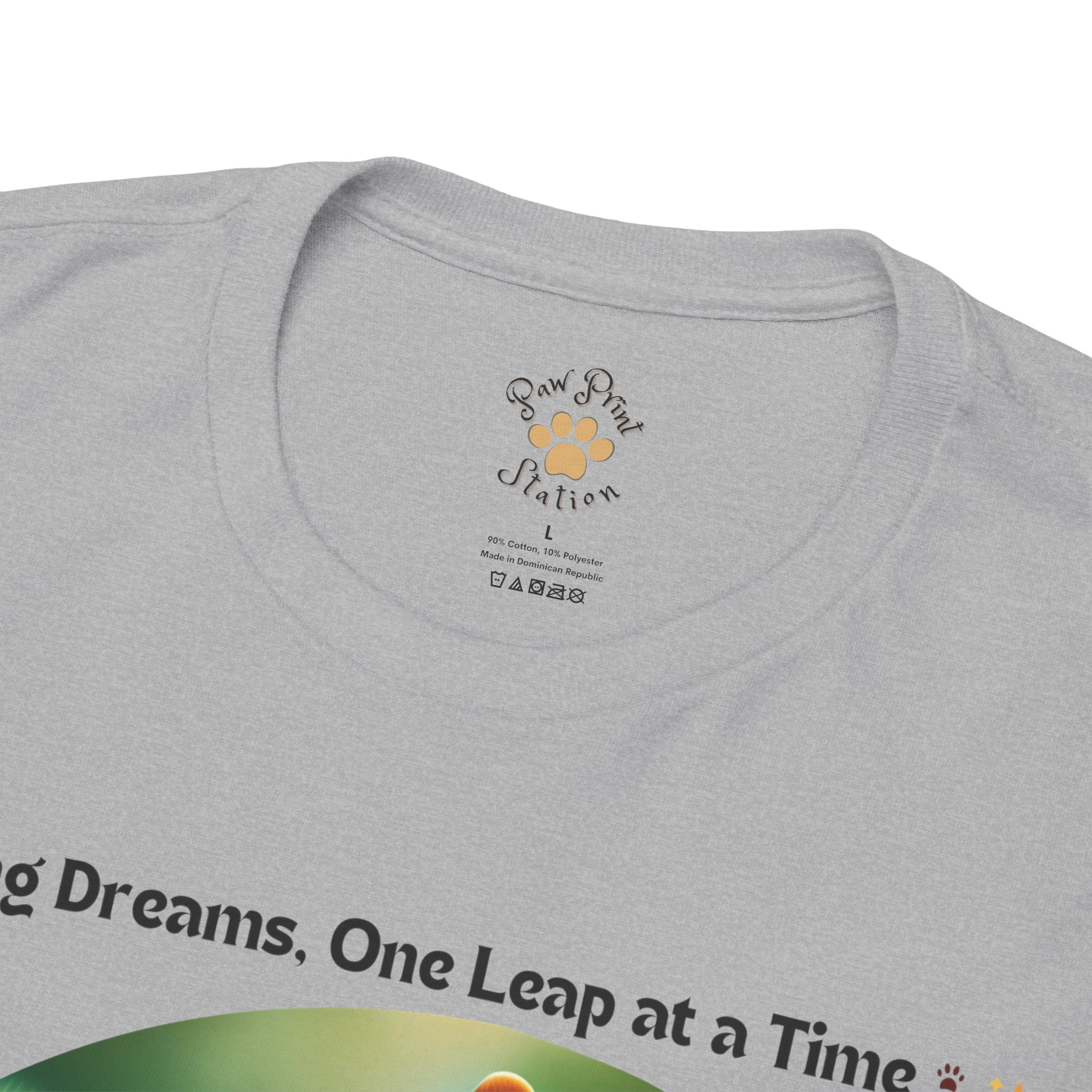 Unisex “Chasing Dreams, One Leap at a Time” Shiba Inu T‑Shirt – Ambitious Pup Gift
