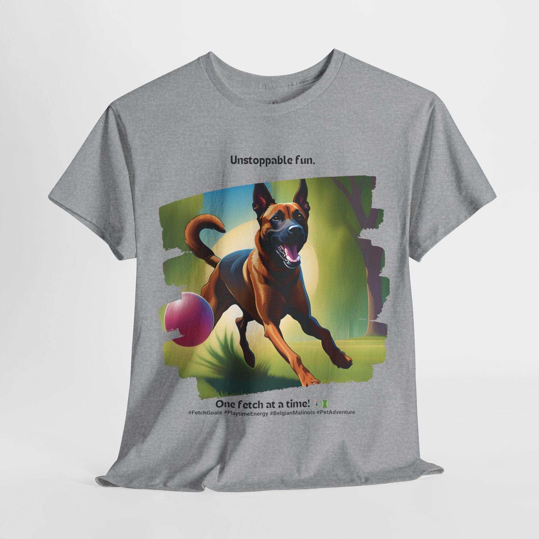 Unisex “Unstoppable Fun” Belgian Malinois T‑Shirt – Playful Protection Gift