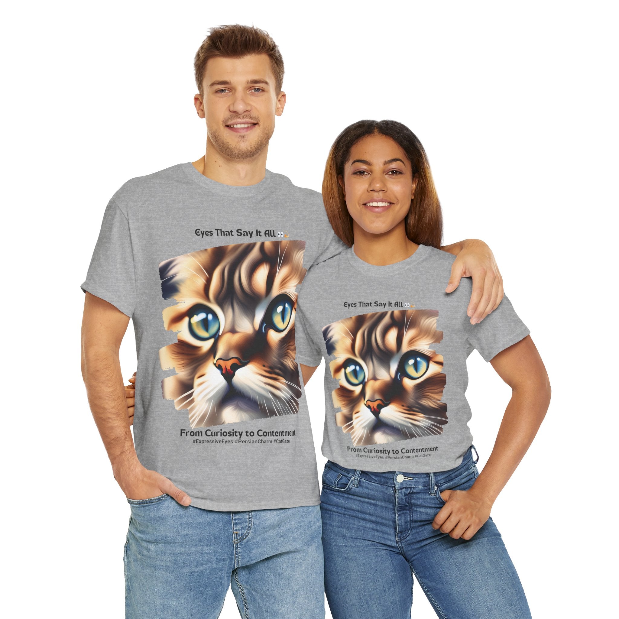 Unisex “Persian Purrfection: A Royal Companion” T‑Shirt – Regal Cat Gift