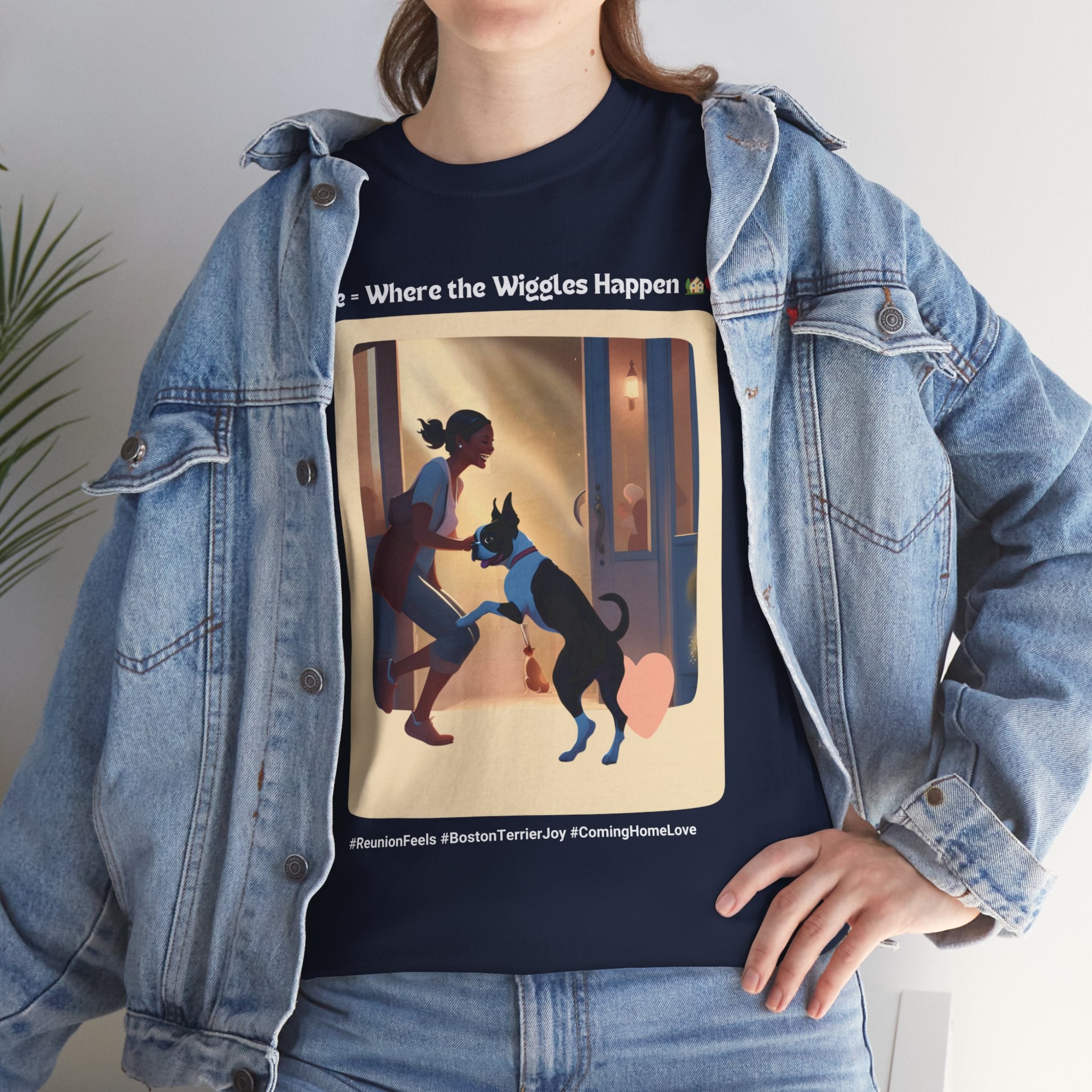 Women’s “Boundless Joy” Boston Terrier Reunion T‑Shirt – Joyful Reunion Mom Gift