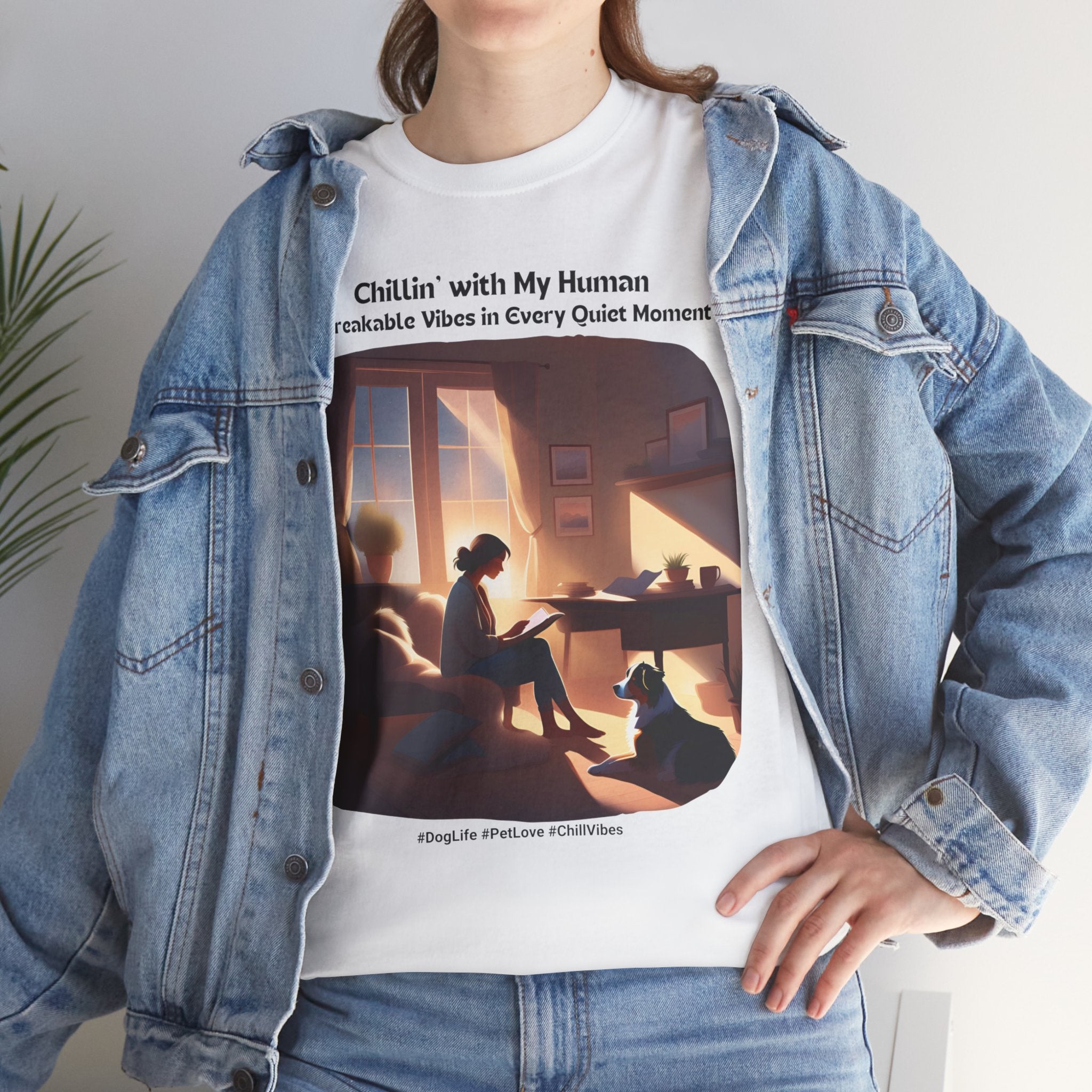 Women’s “Quiet Moments” Australian Shepherd T‑Shirt – Calm Companion Mom Gift