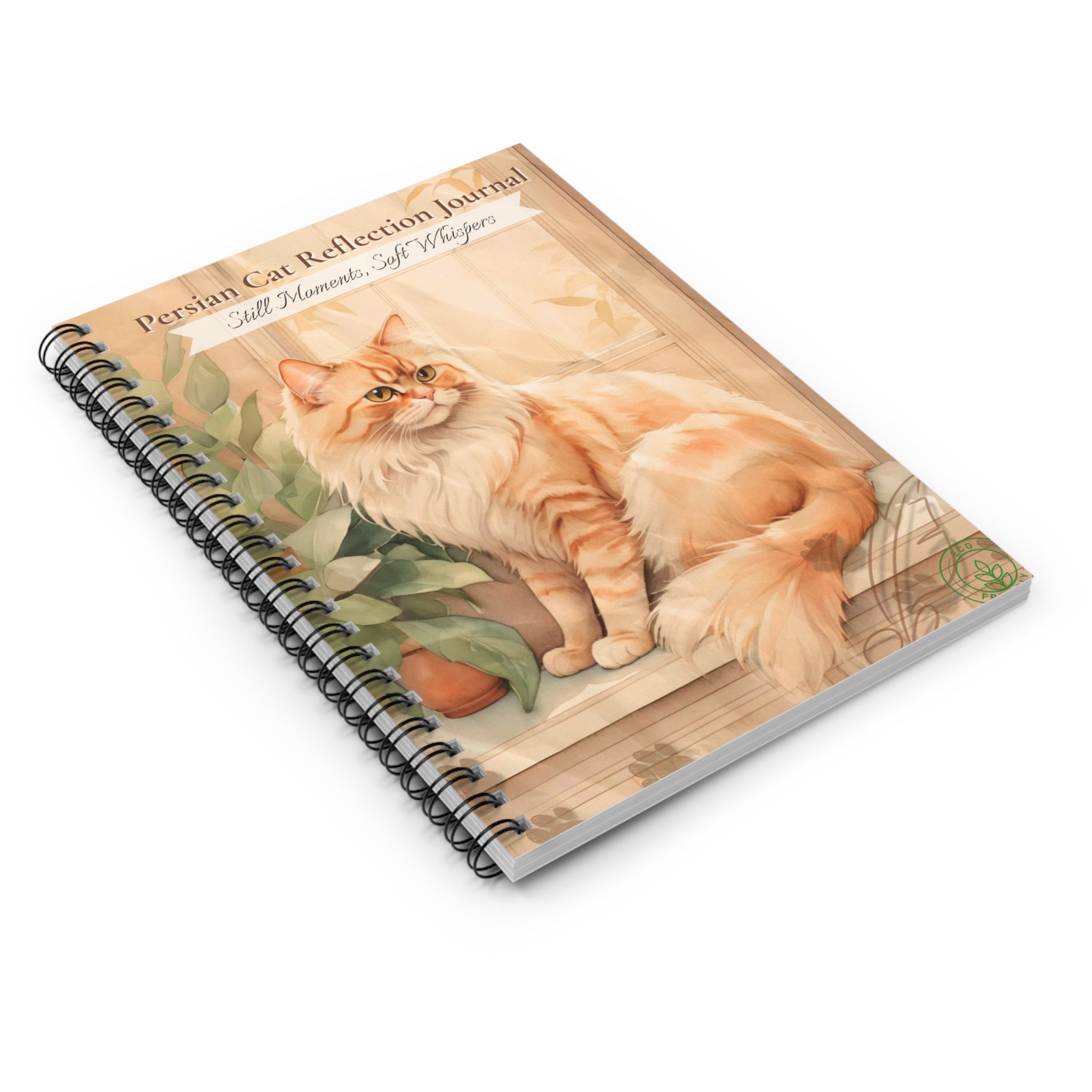 Persian Cat Reflection Journal - Still Moments, Soft Whispers, Cat Lovers Diary, Gift for Cat Owners, Cute Stationery, Mindfulness Journal
