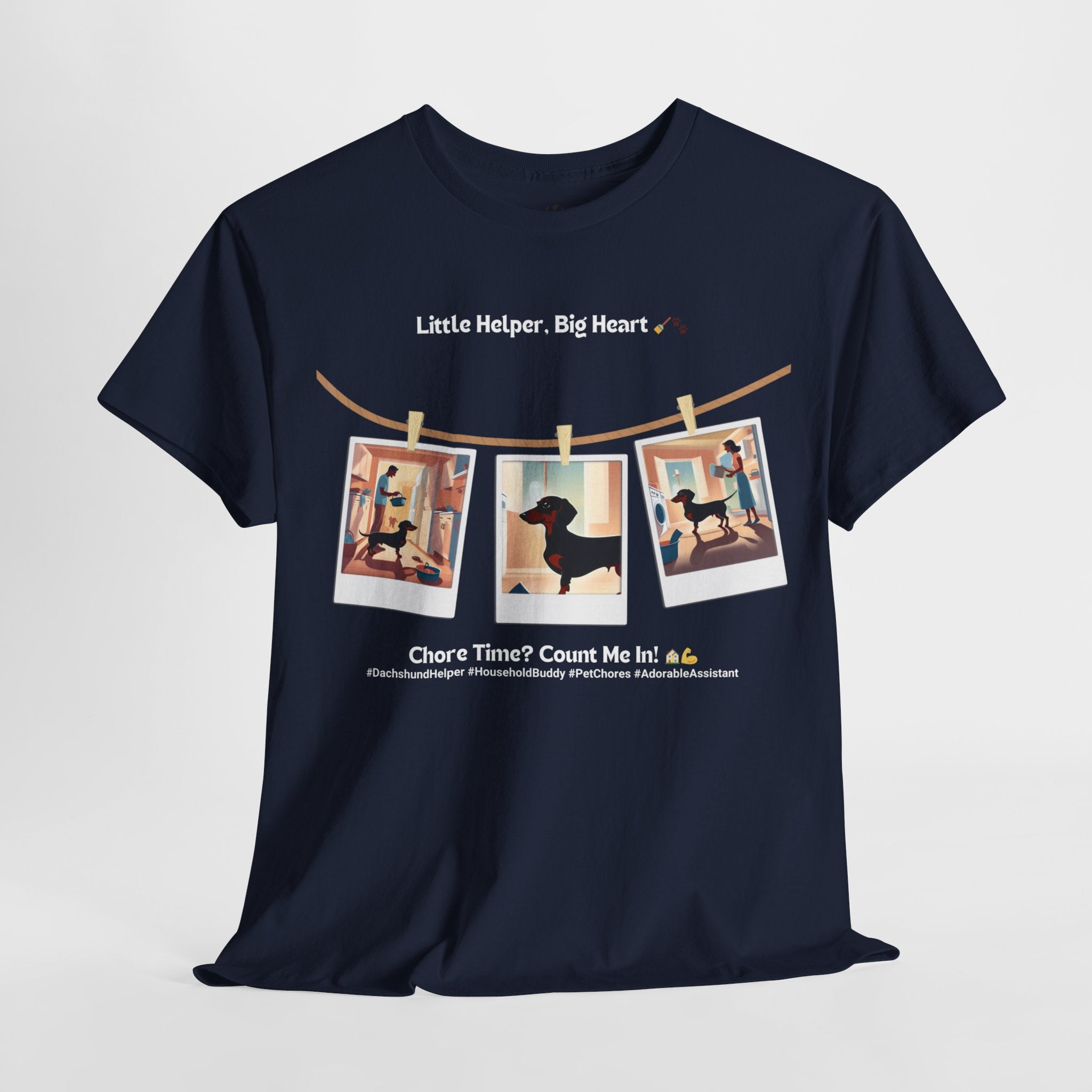 Unisex - Little Helper, Big Heart: Dachshund Assistant T-Shirt