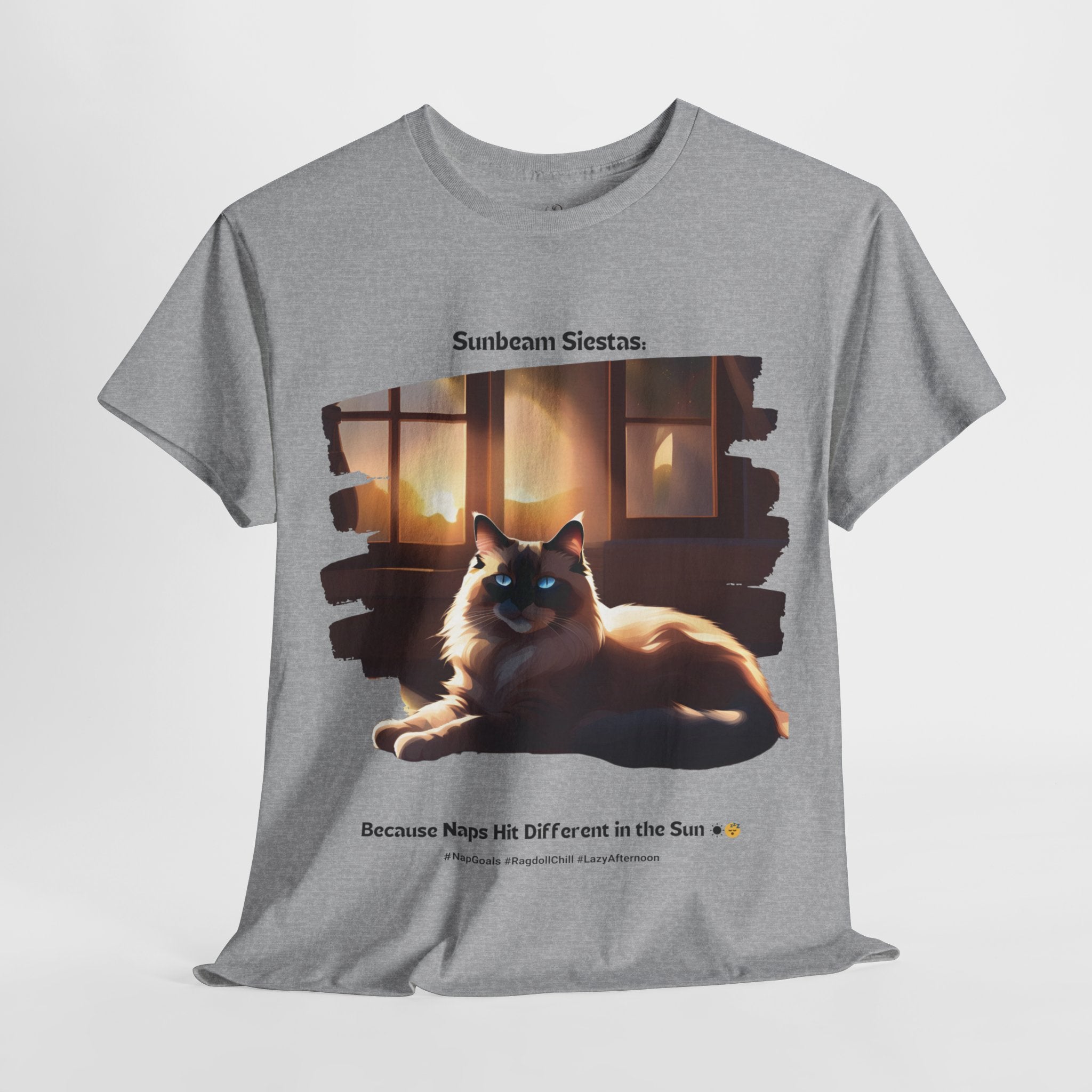 Unisex “The Perfect Nap Spot” Ragdoll T‑Shirt – Nap Time Cat Gift