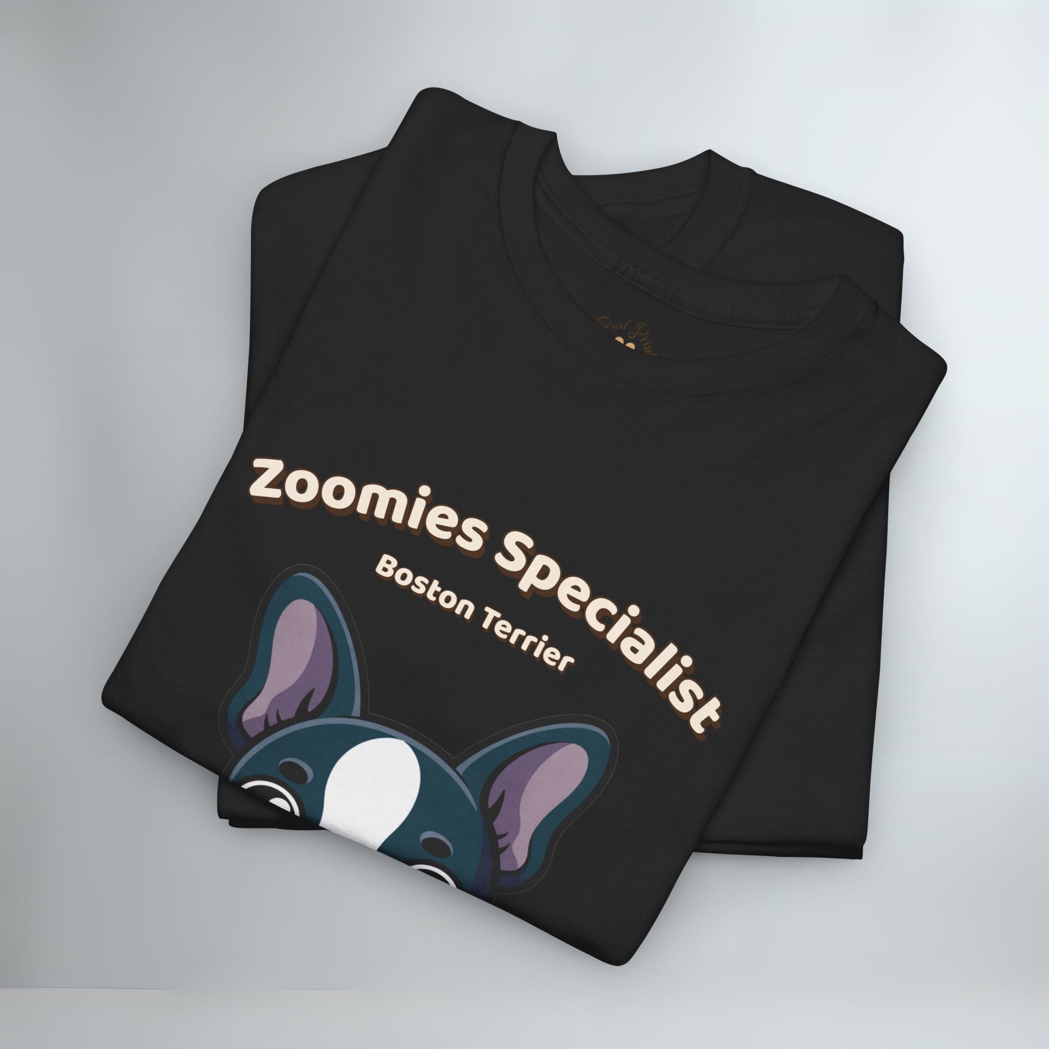 Unisex T-Shirt – Zoomies Specialist: Boston Terrier Everyday Moments Edition