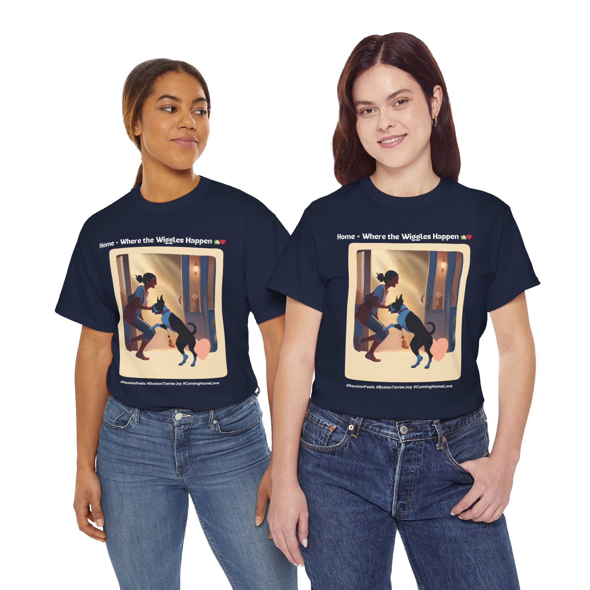 Women’s “Boundless Joy” Boston Terrier Reunion T‑Shirt – Joyful Reunion Mom Gift