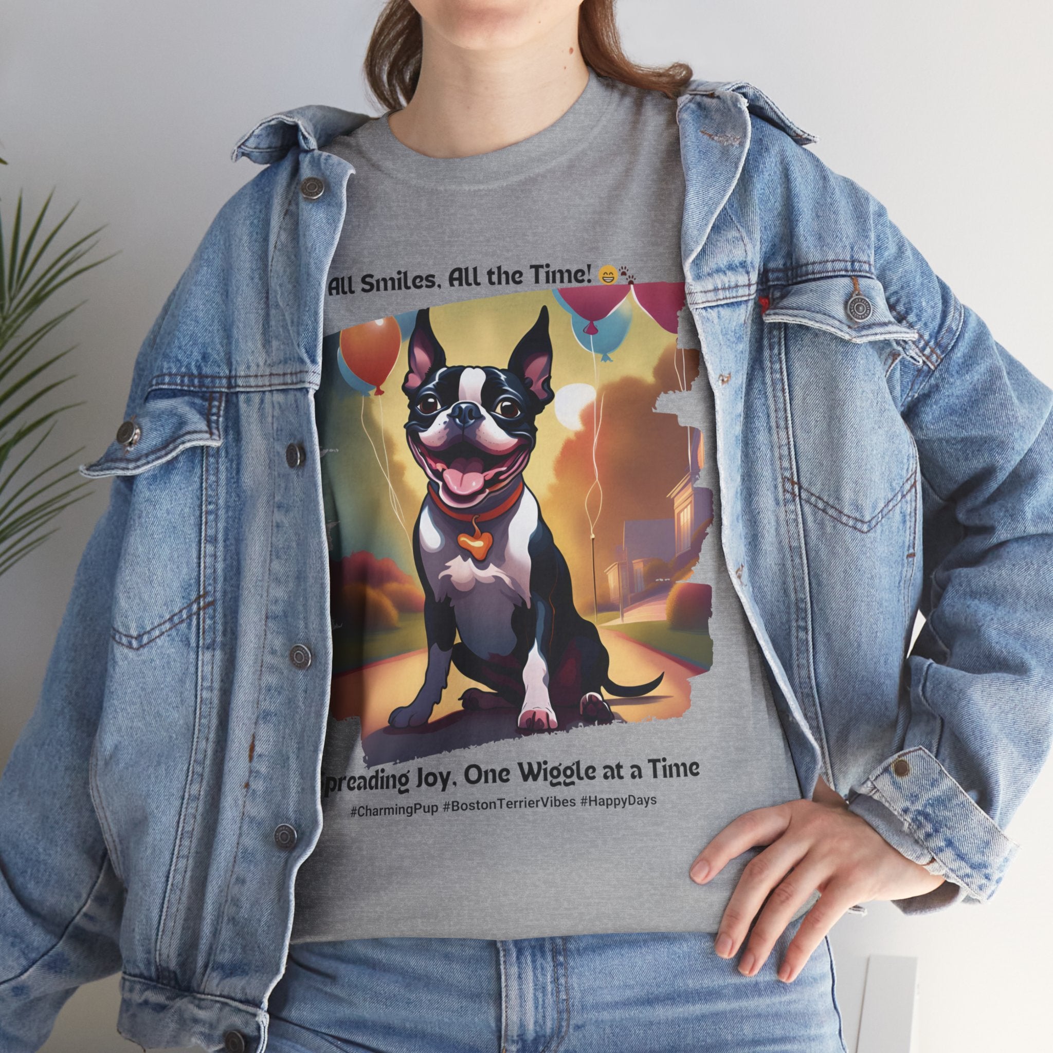 Unisex - Happy Days: Boston Terrier T-Shirt