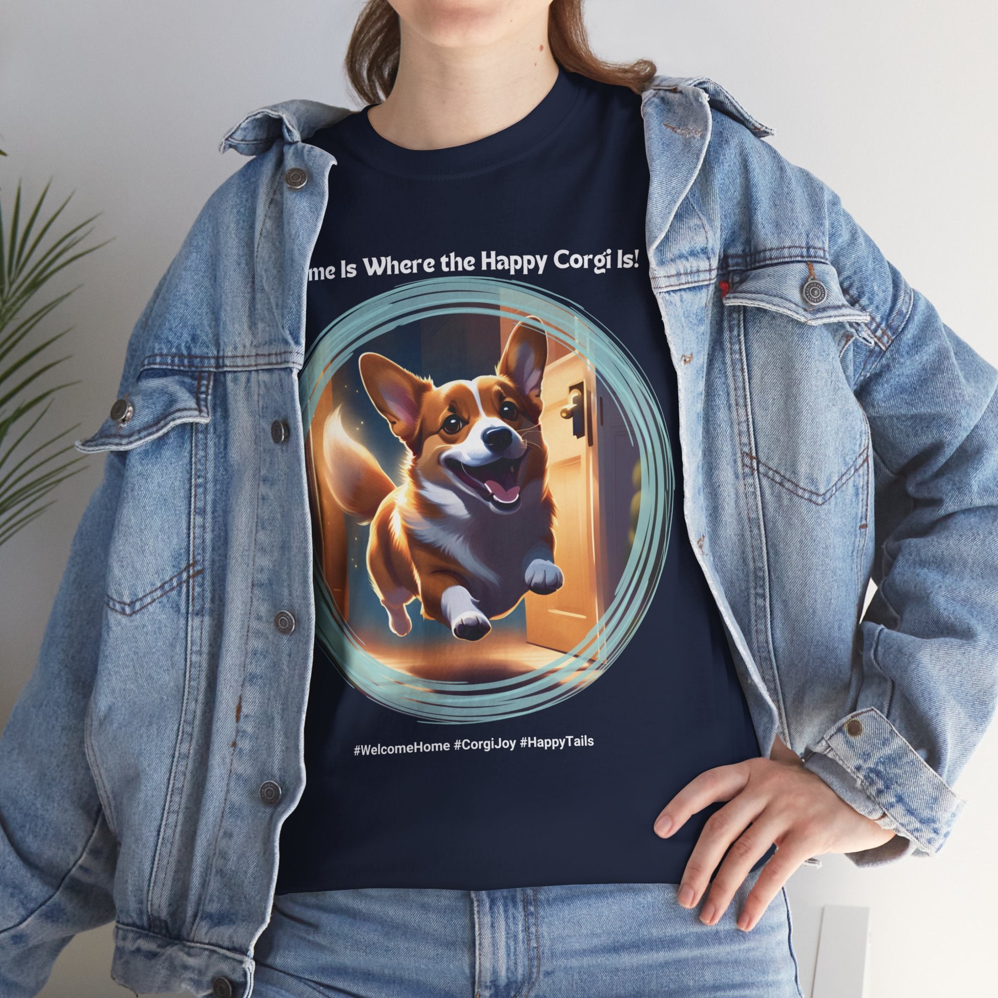 Unisex - Home Is Where the Happy Corgi Is! T-Shirt