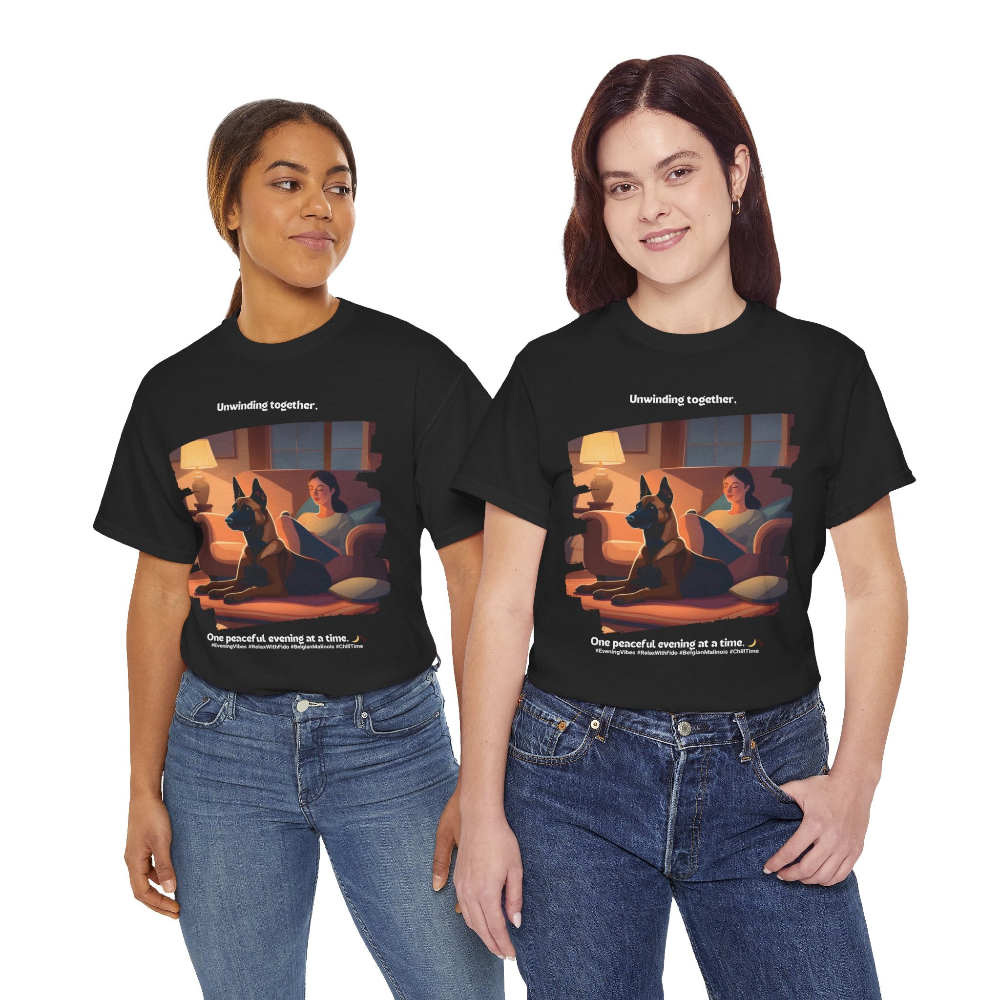 Women's - Unwinding Together: Belgian Malinois T-Shirt