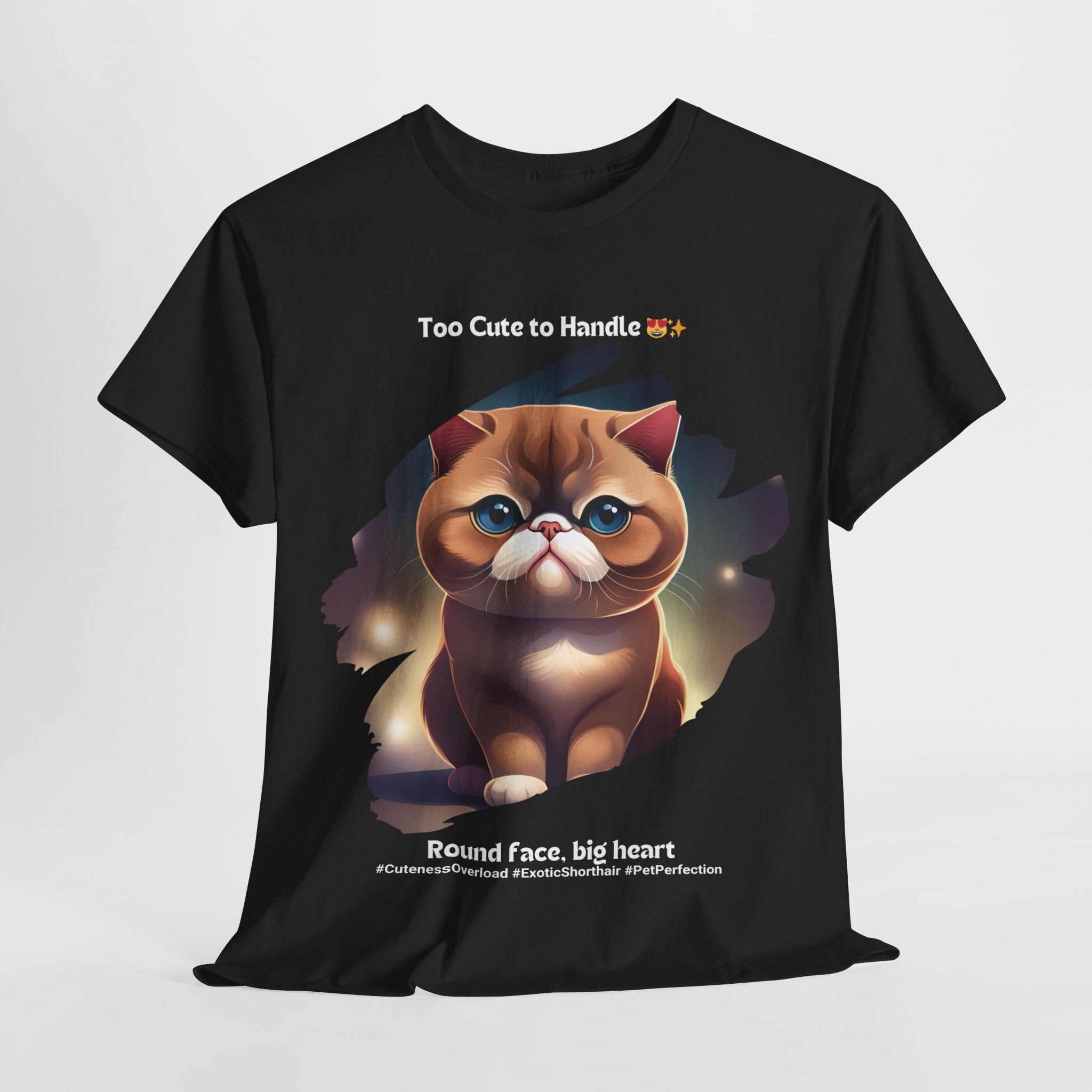 Unisex “Irresistible Cuteness” Exotic Shorthair T-Shirt – Adorable Kitty, Cat Lover Gift