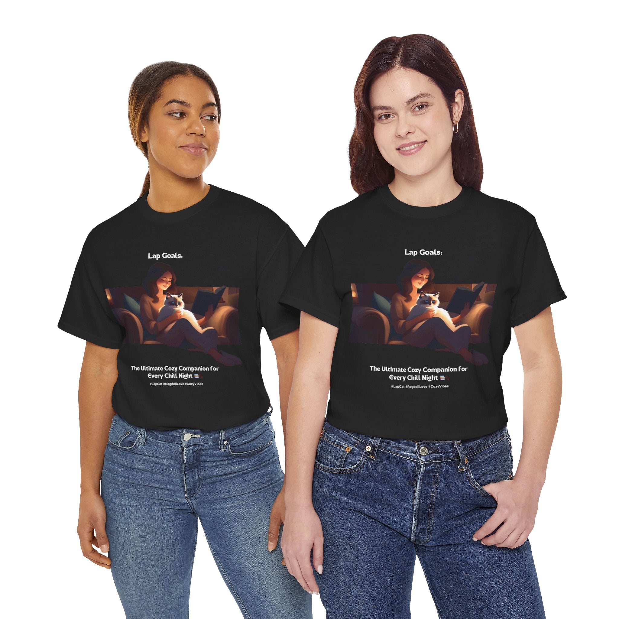 Women’s “The Ultimate Lap Cat” Ragdoll T‑Shirt – Lap Cat Mom Gift