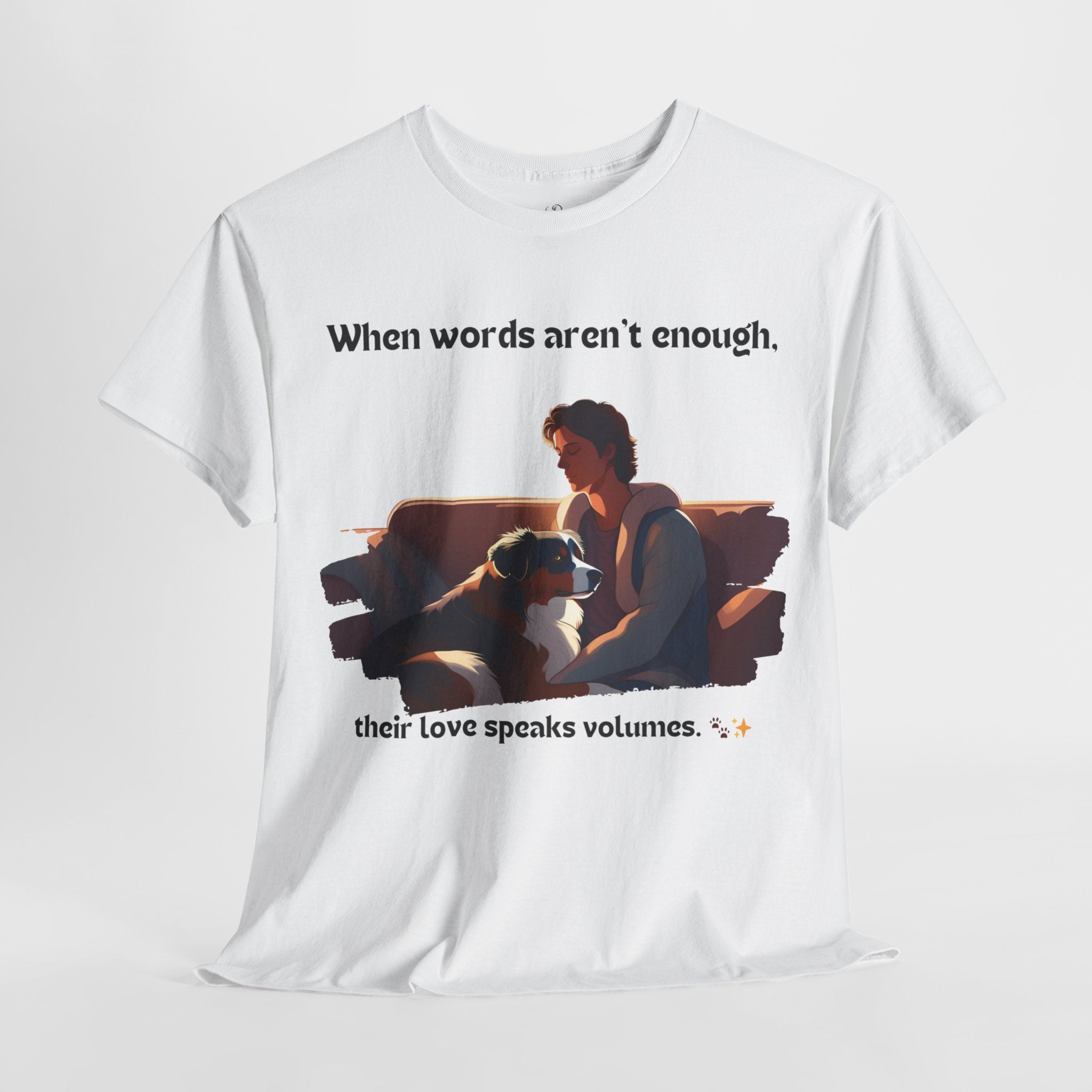 Men's - When Words Aren't Enough: Aussie Love T-Shirt