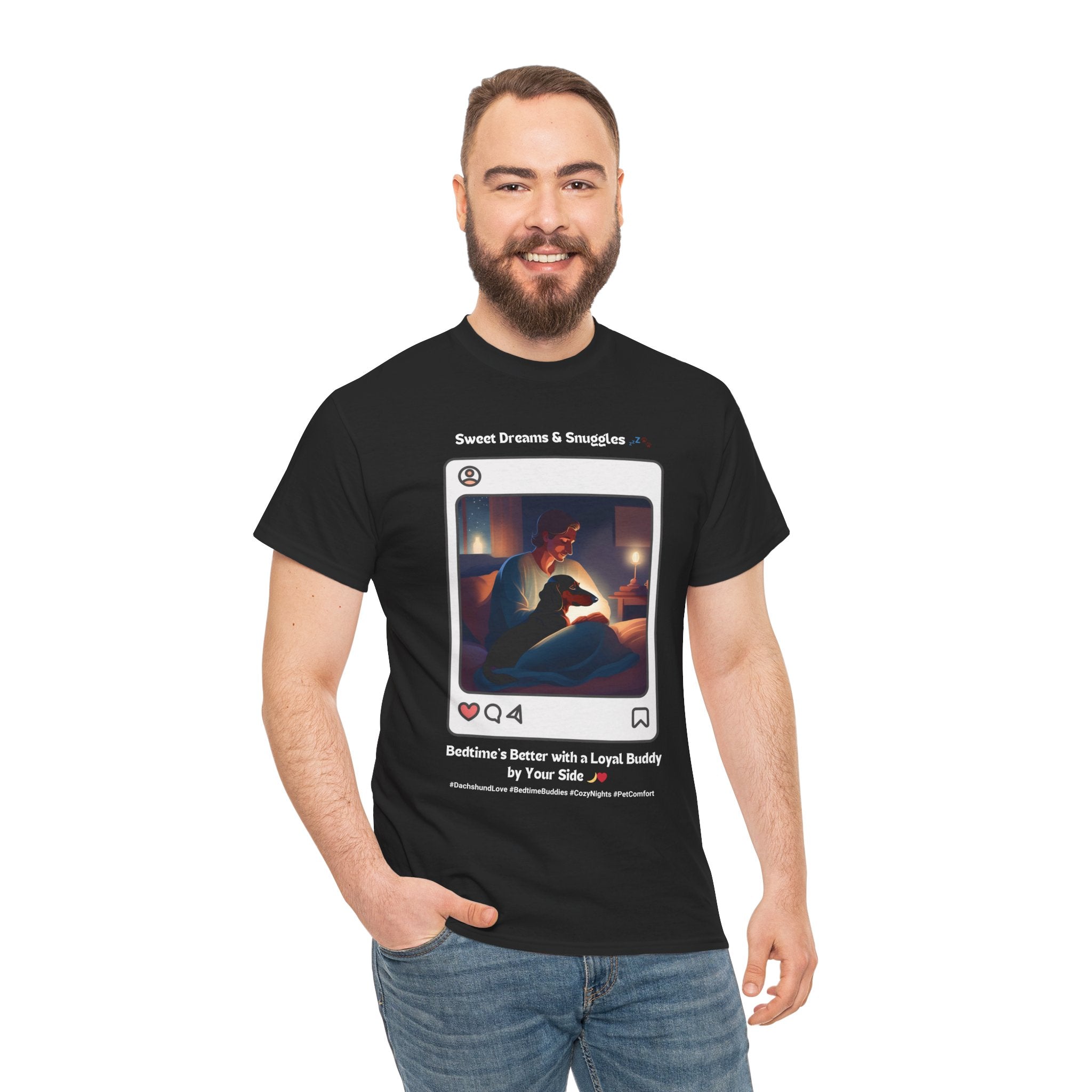 Men's - Sweet Dreams & Snuggles: Dachshund Love T-Shirt