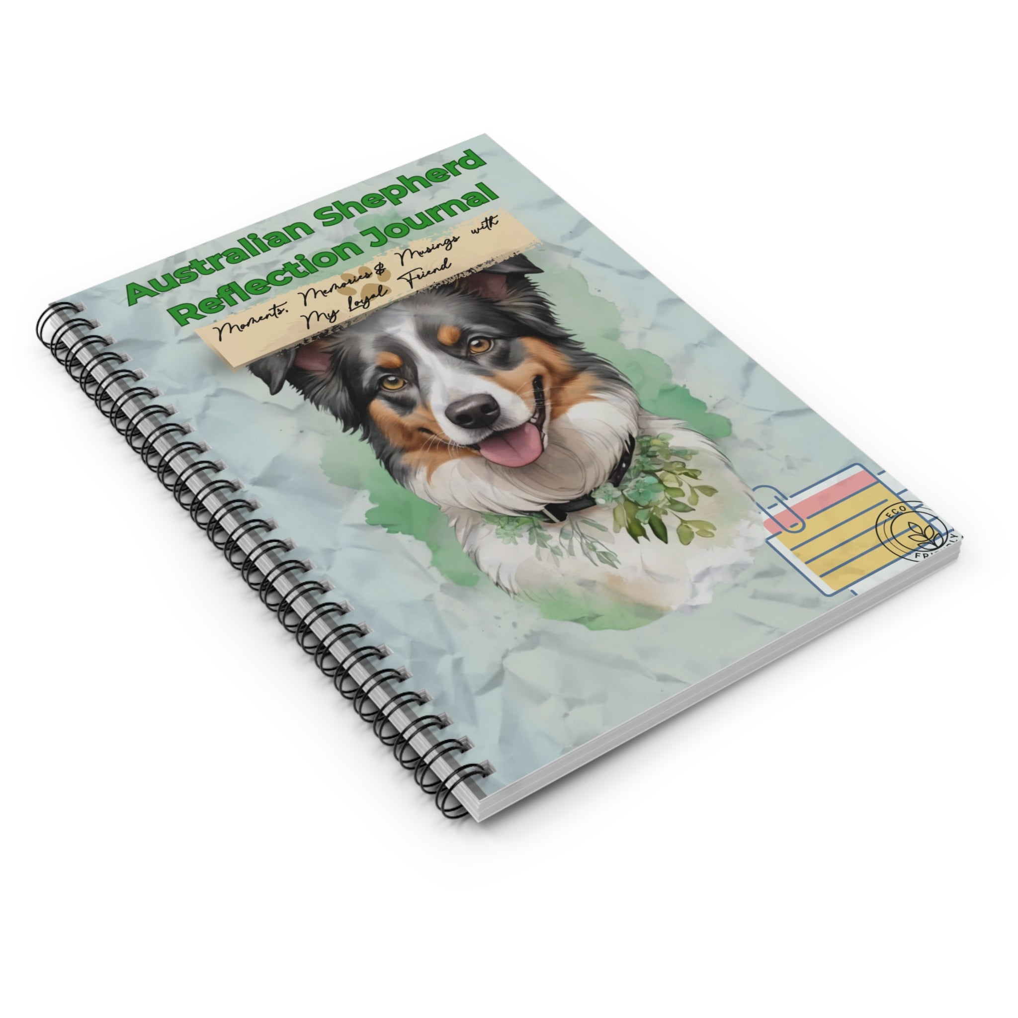 Australian Shepherd Reflection Notebook - Perfect for Dog Lovers, Gifts for Pet Owners, Journal for Memories, Writing, or Sketching