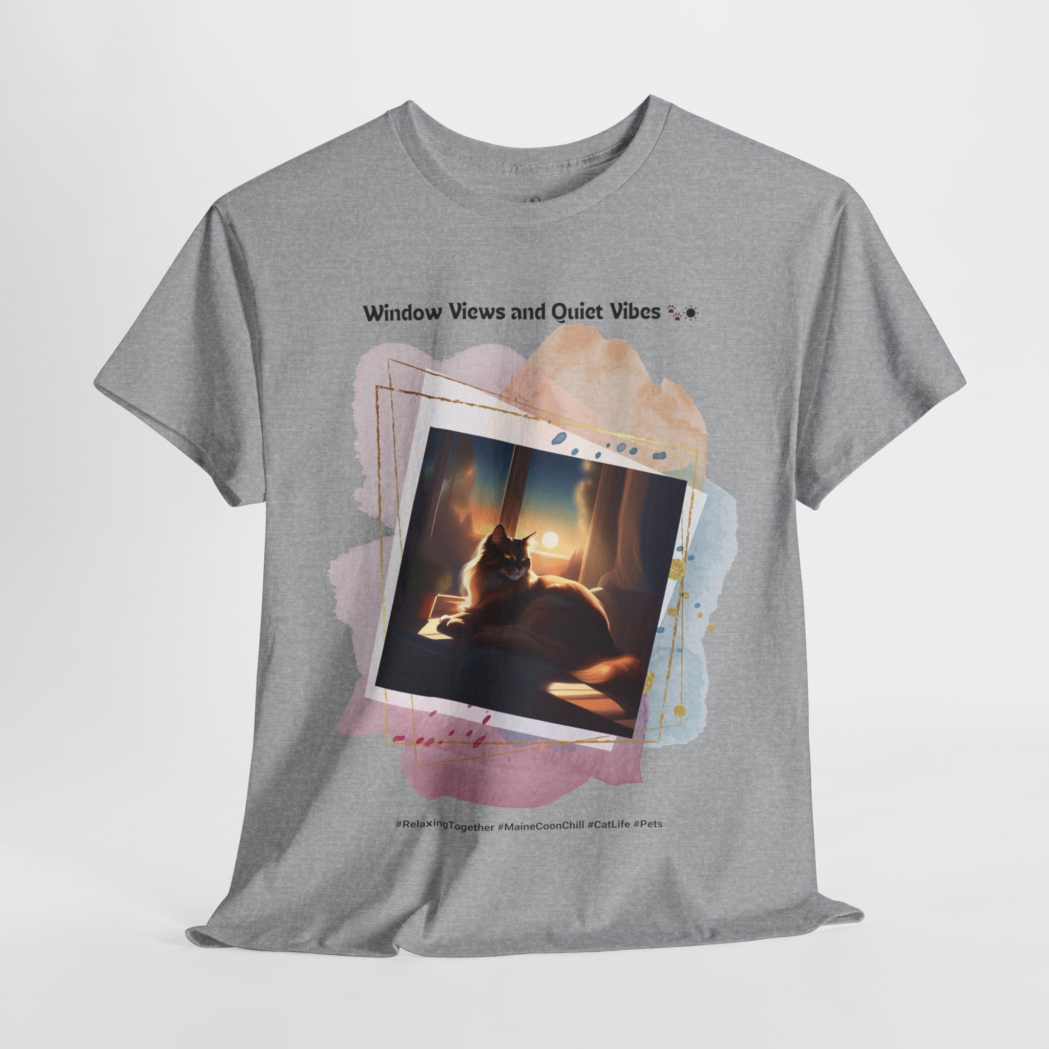 Unisex - Window Views and Quiet Vibes: Maine Coon Chill T-Shirt