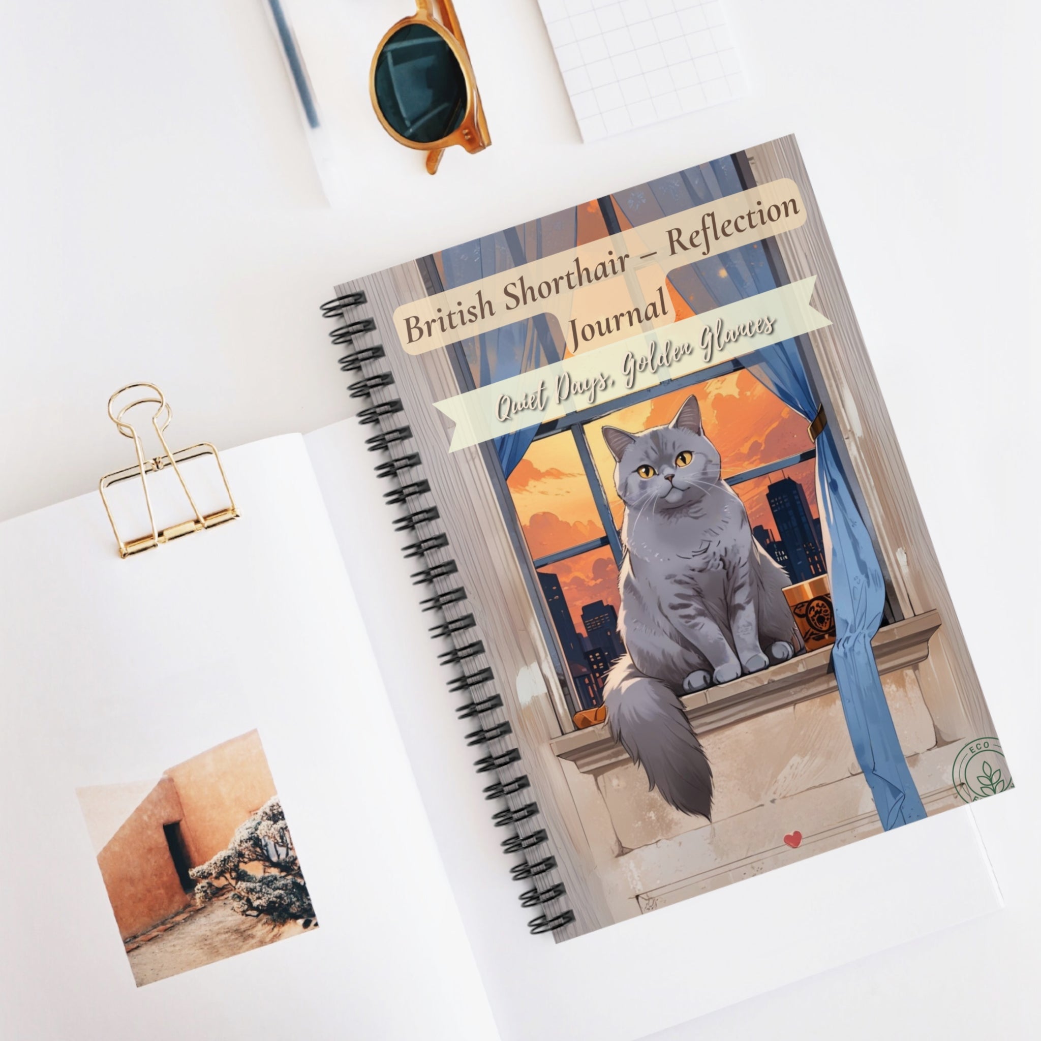 British Shorthair Reflection Journal β Cozy Moments, Gentle Affection, Cat Lovers Diary, Gift for Cat Owners, Cute Stationery, Mindfulness Journal