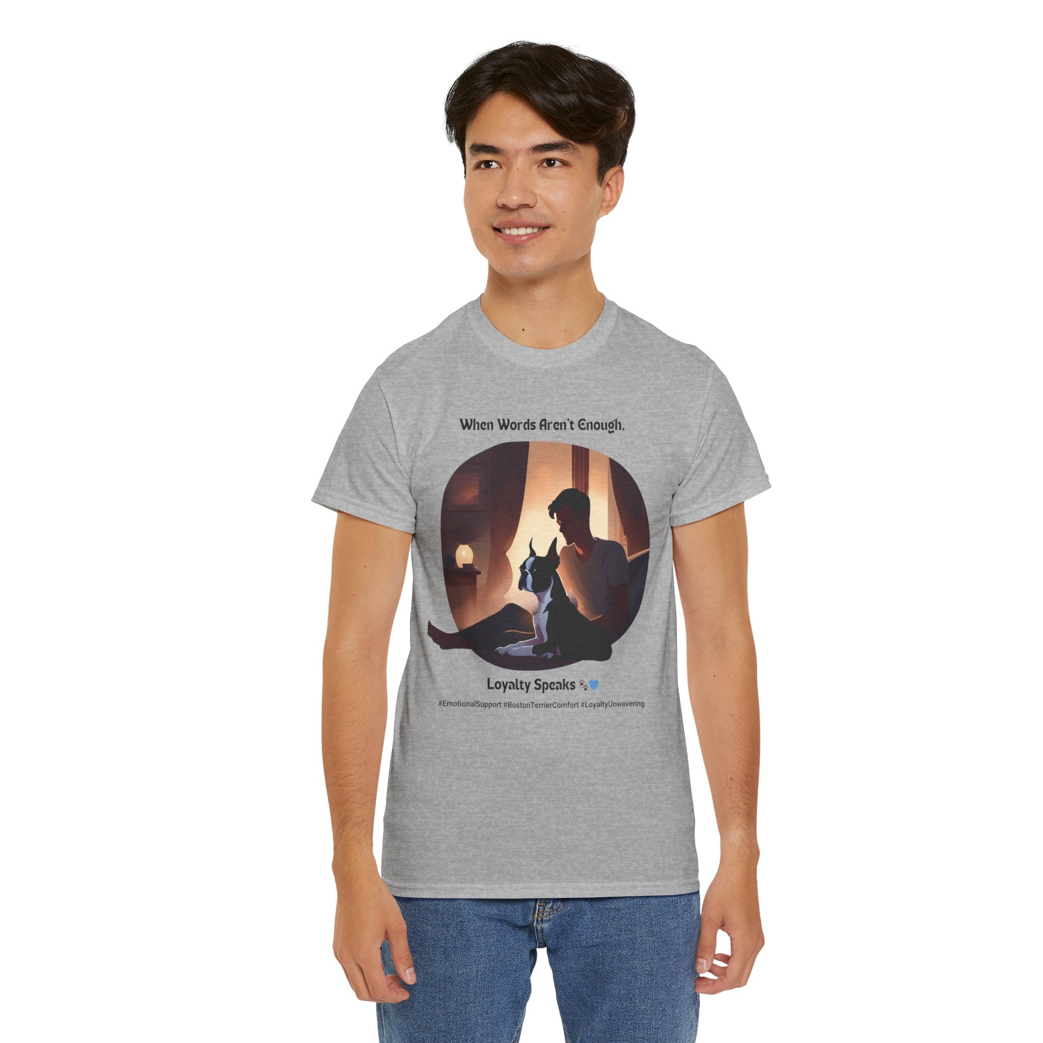 Men's - Loyalty Speaks: Boston Terrier Love T-Shirt
