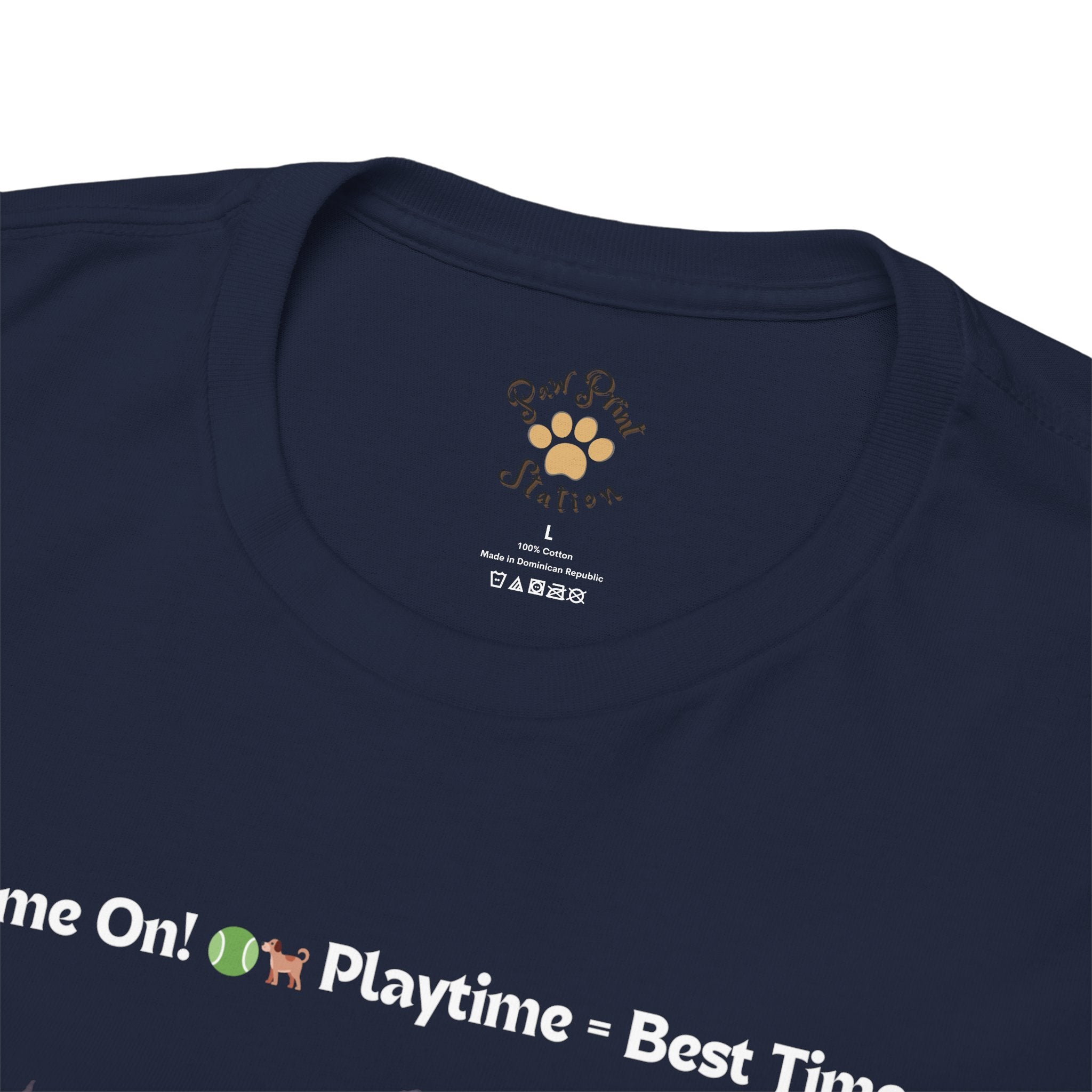 Unisex - Playtime = Best Time: Boston Terrier T-Shirt