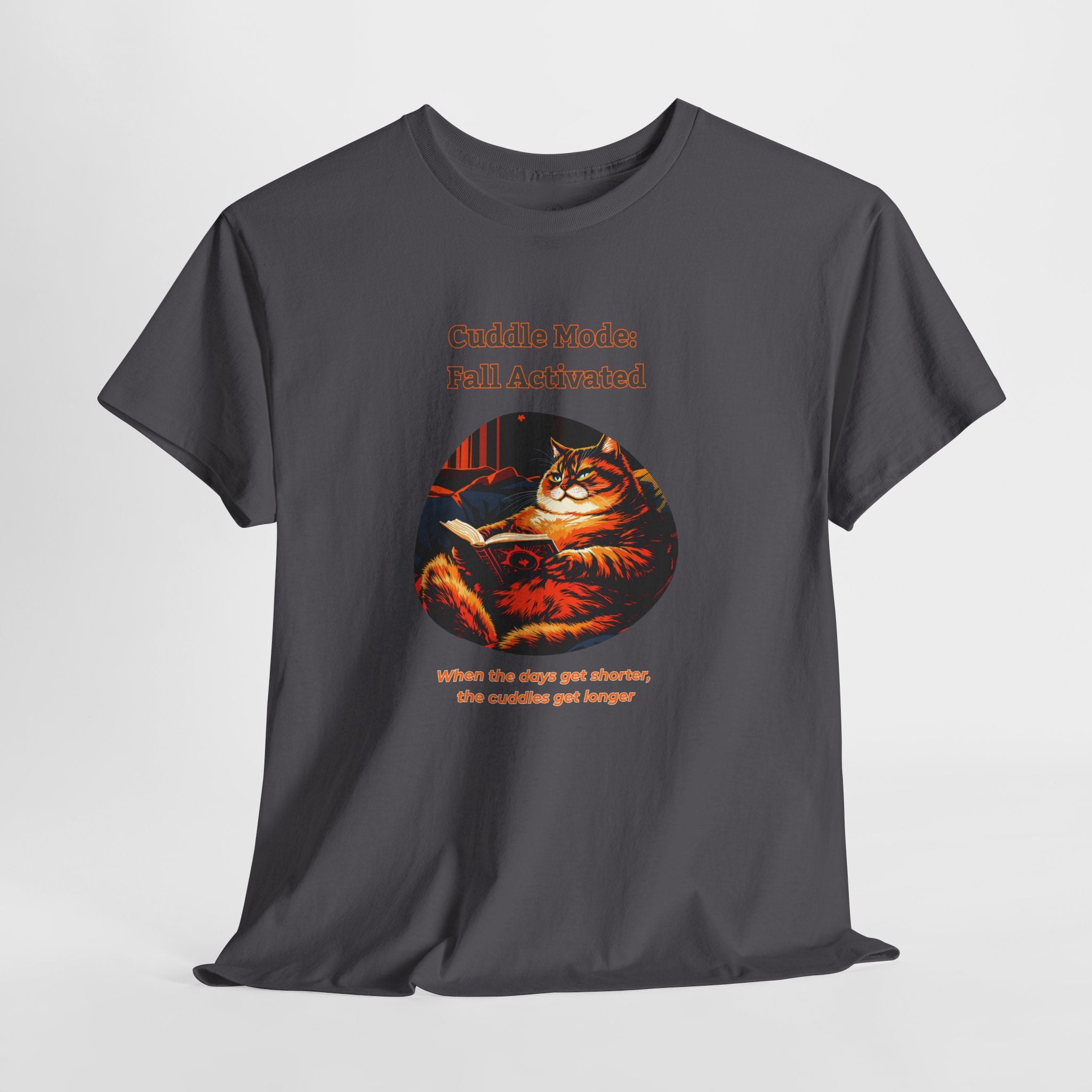 Unisex T-Shirt – Cuddle Mode: Fall Activated: British Shorthair Cat Shirt
