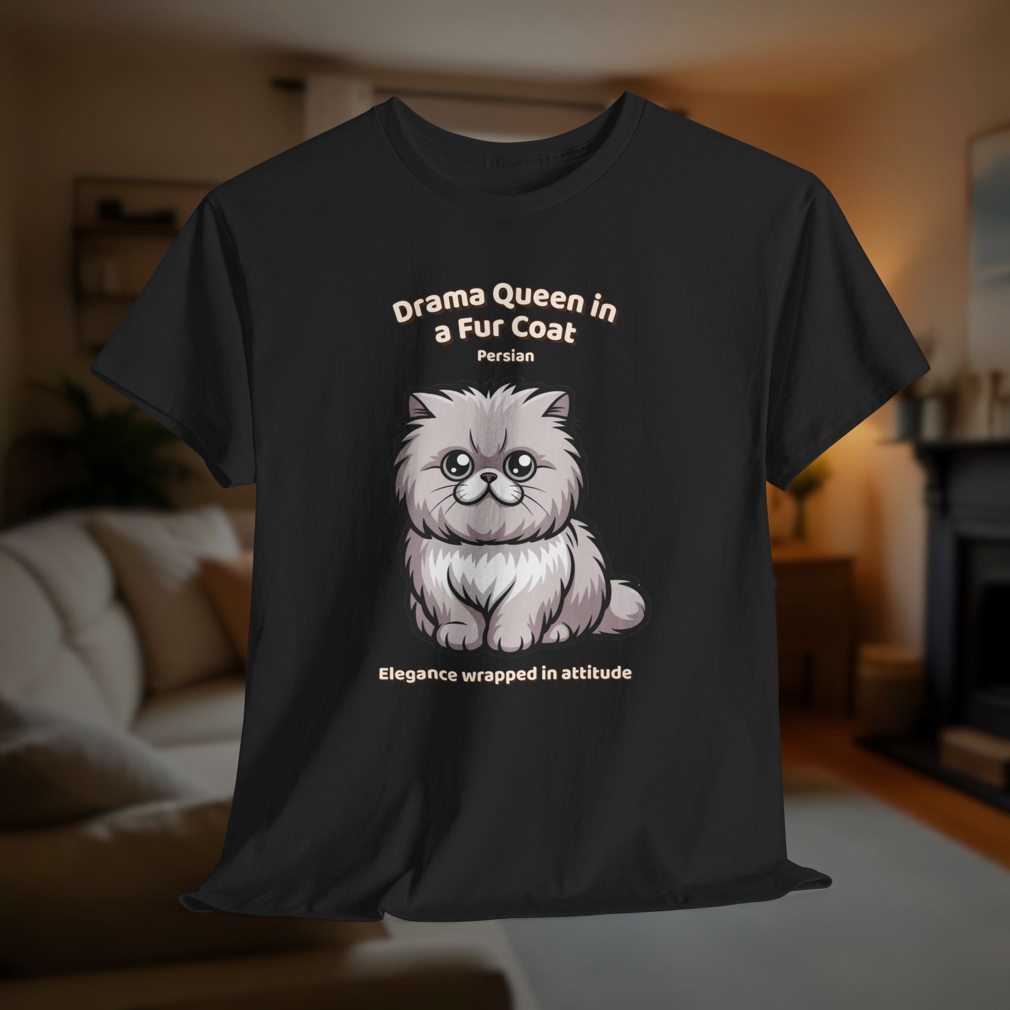 Unisex T-Shirt – Drama Queen in a Fur Coat: Persian Everyday Moments Edition