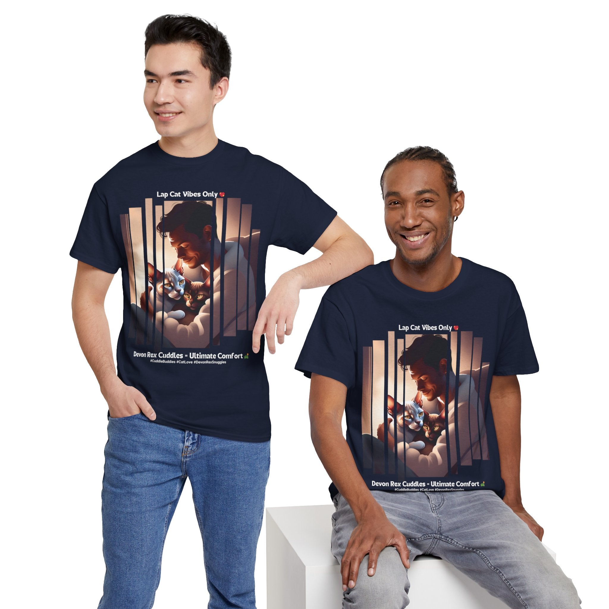 Men's - Devon Rex: The Ultimate Lap Cat T-Shirt