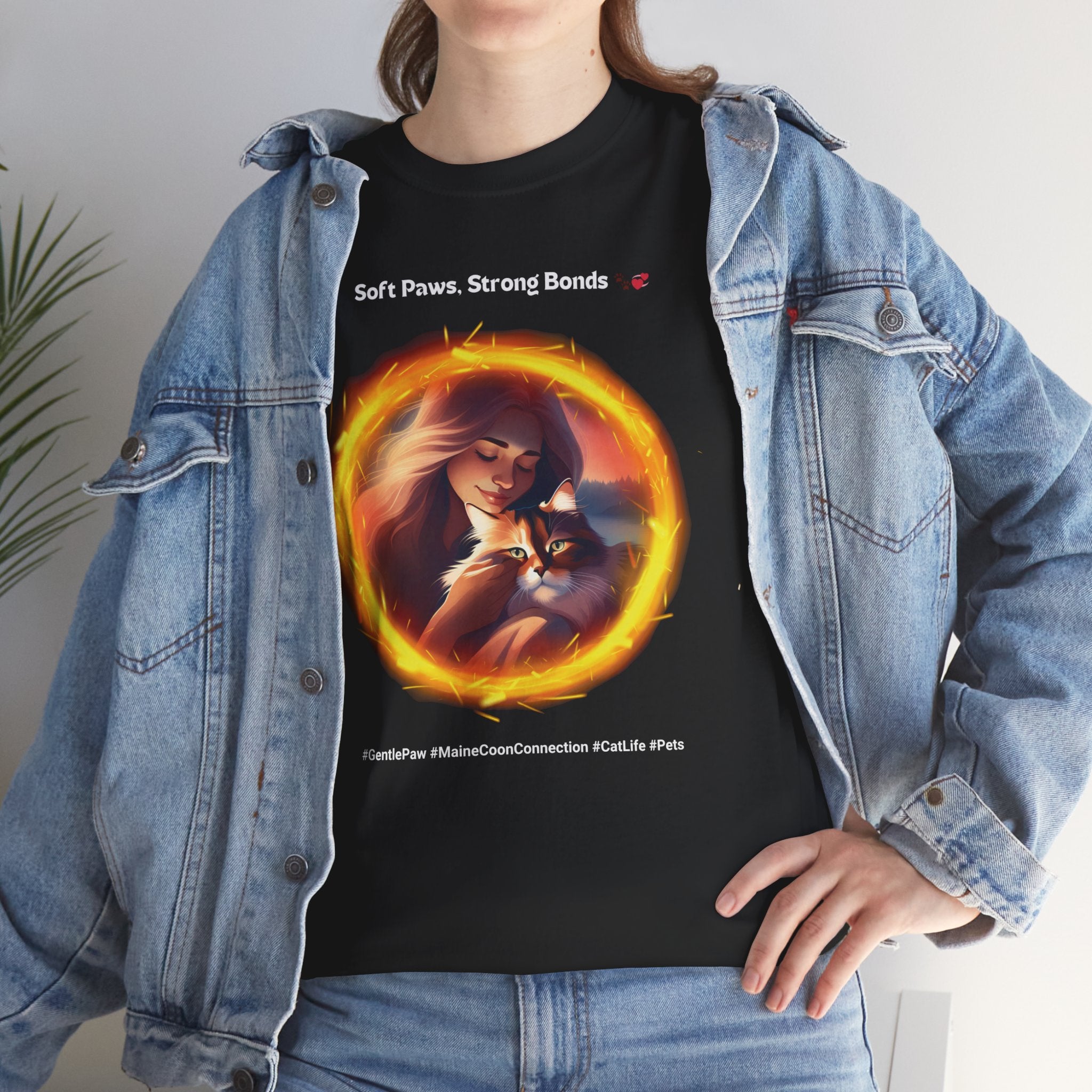 Women's - Soft Paws, Strong Bonds: The Maine Coon Connection T-Shirt