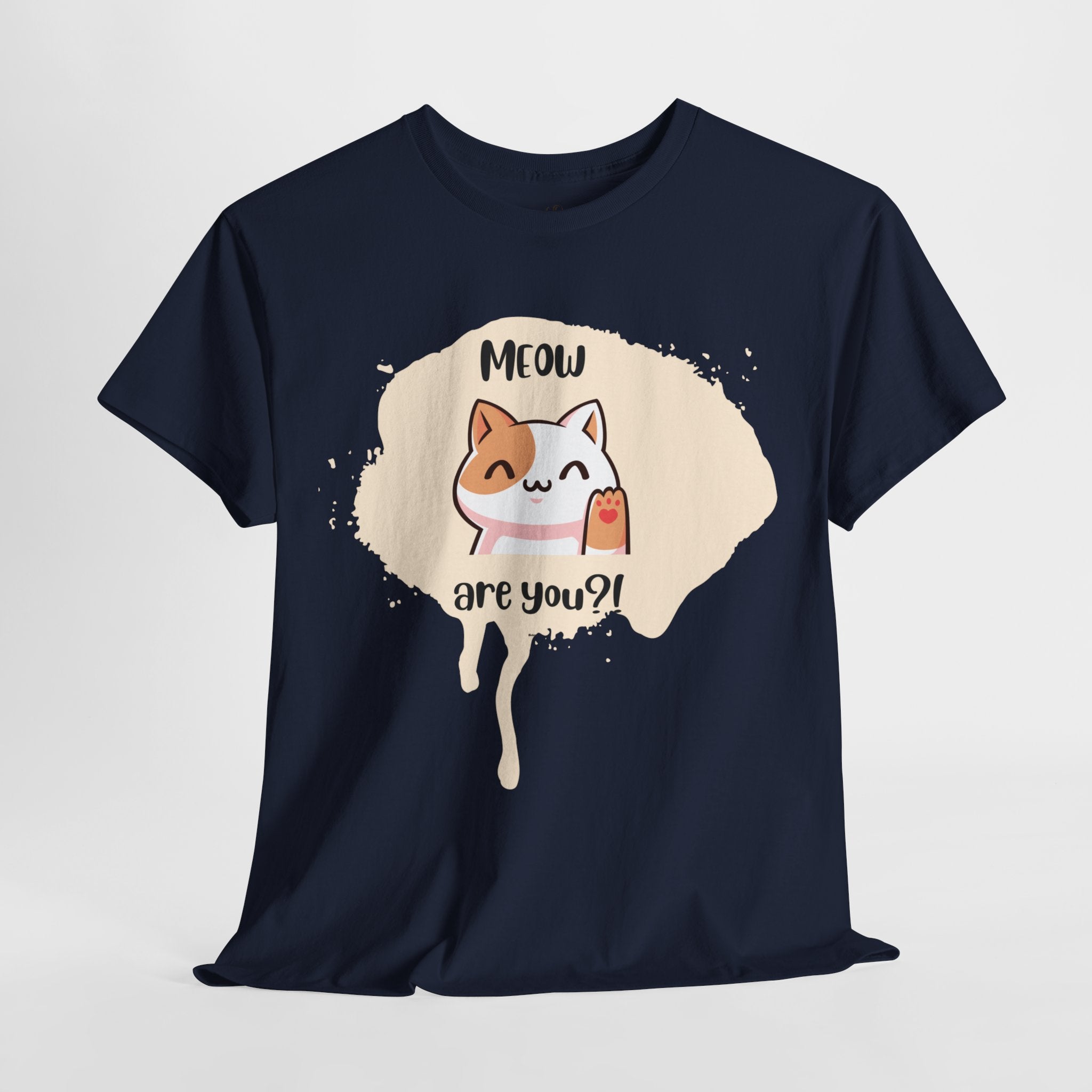 Unisex “Meow Are You?” T-Shirt – Playful Greeting, Cat Lover Gift