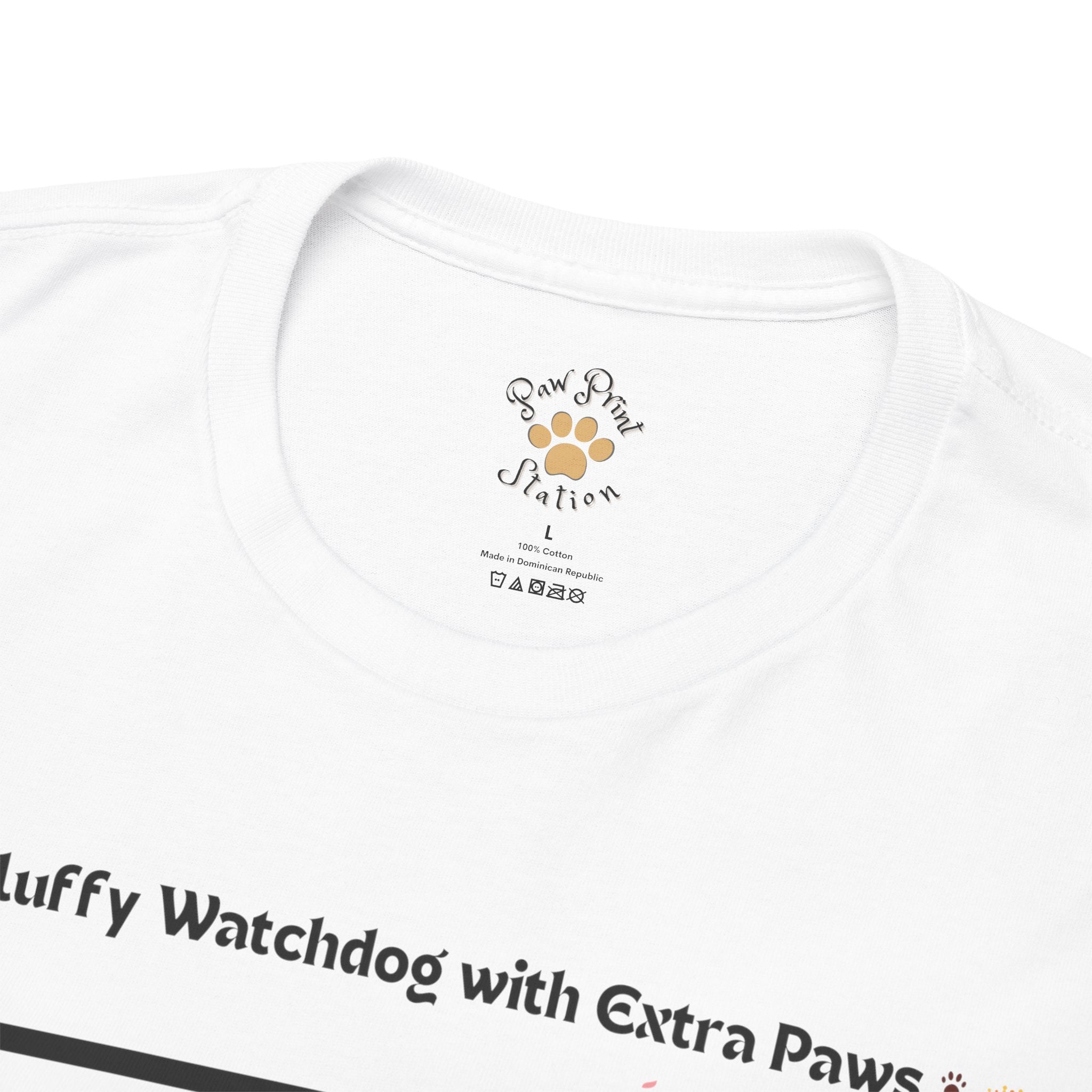 Unisex “Fluffy Watchdog” Maine Coon T-Shirt – Gentle Guardian, Cat Lover Gift
