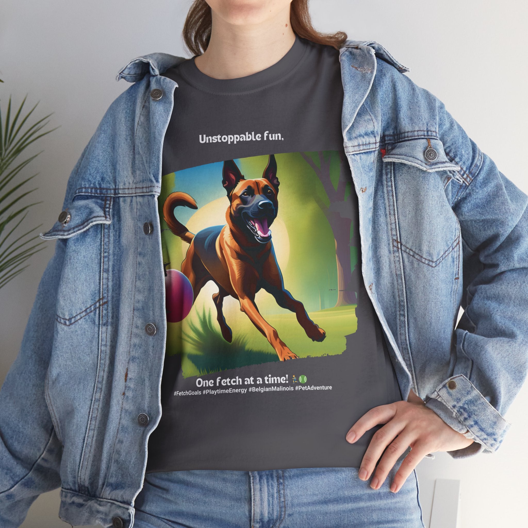 Unisex “Unstoppable Fun” Belgian Malinois T‑Shirt – Playful Protection Gift