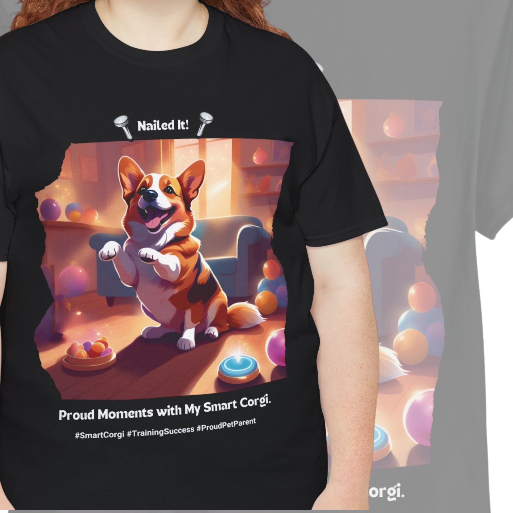 Unisex “Training Success” Corgi T-Shirt – Smart Pup Pride, Dog Lover Gift