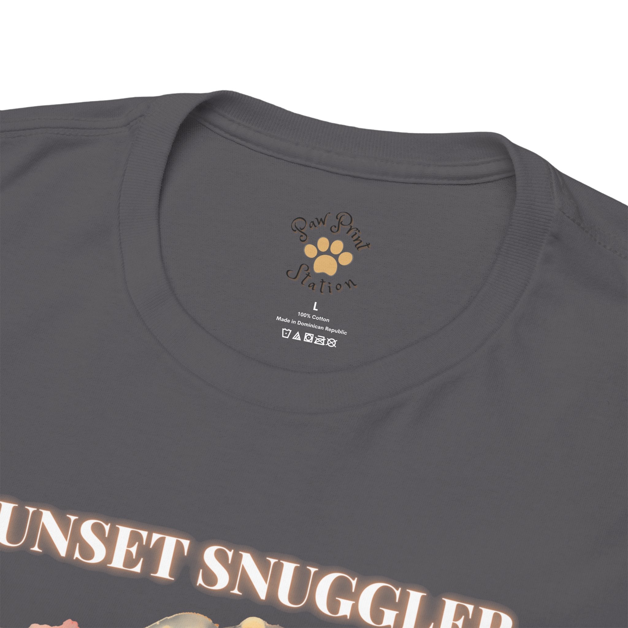 Unisex “Sunset Snuggler” Shih Tzu T-Shirt – Pet Parent Gift, Summer Vibes Tee