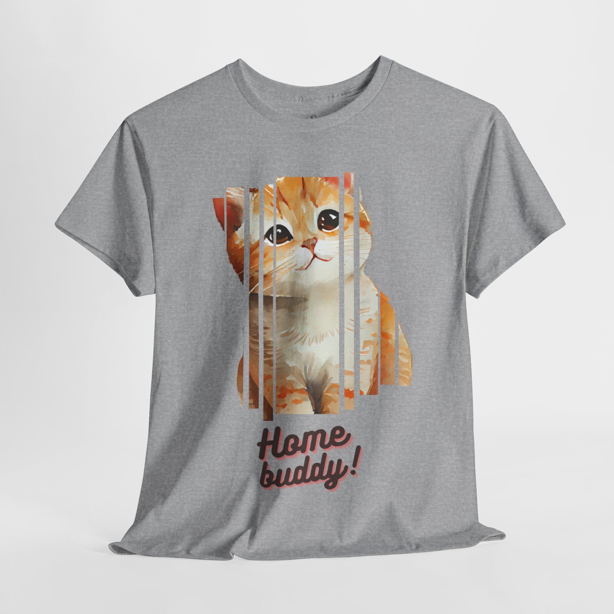 Unisex “Home Buddy” Pet T-Shirt – Stay-At-Home Snuggles, Animal Lover Gift