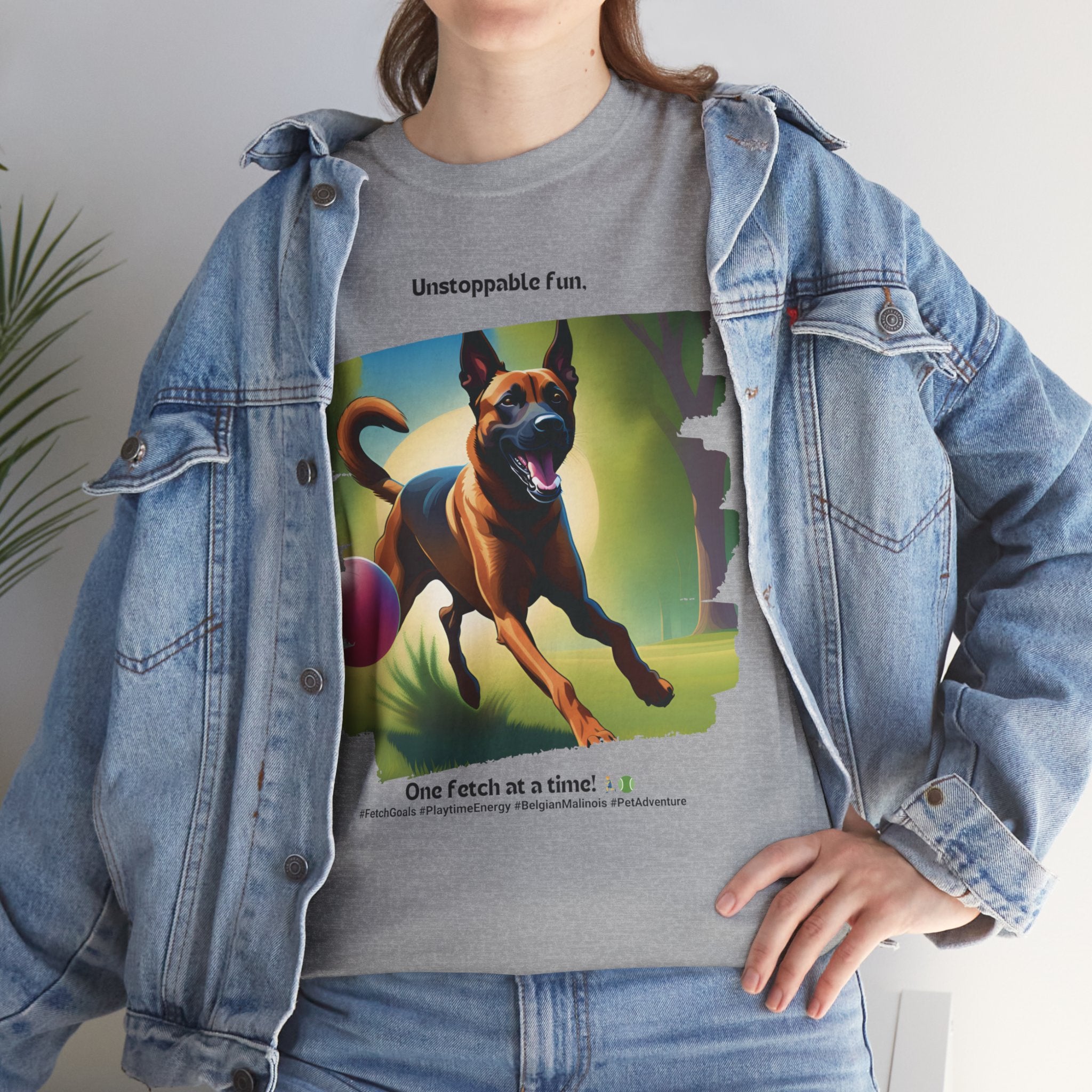 Unisex “Unstoppable Fun” Belgian Malinois T‑Shirt – Playful Protection Gift