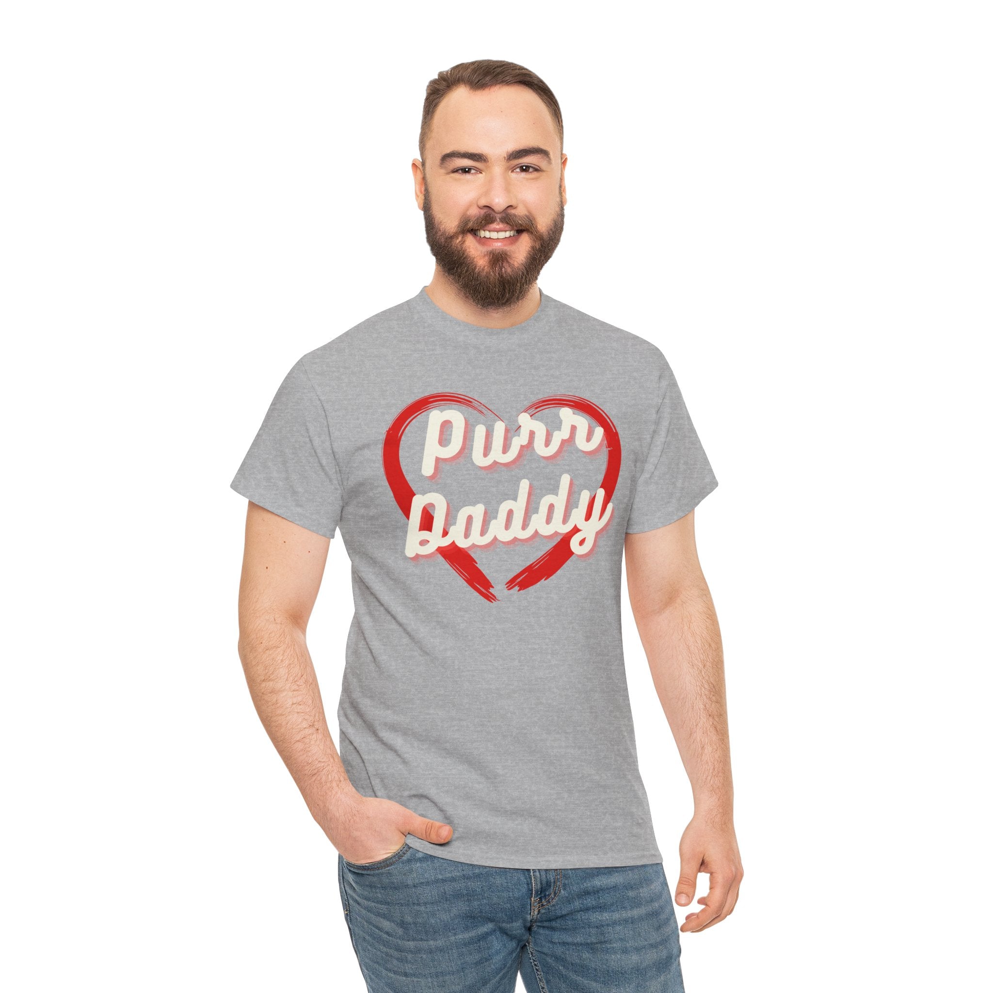 Men’s “Purr Daddy Pride” T-Shirt – Cat Dad Love, Feline Lover Gift