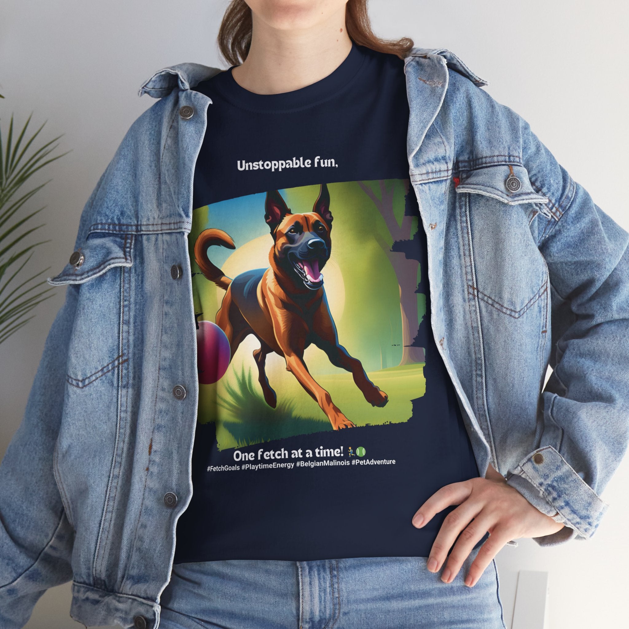 Unisex “Unstoppable Fun” Belgian Malinois T‑Shirt – Playful Protection Gift