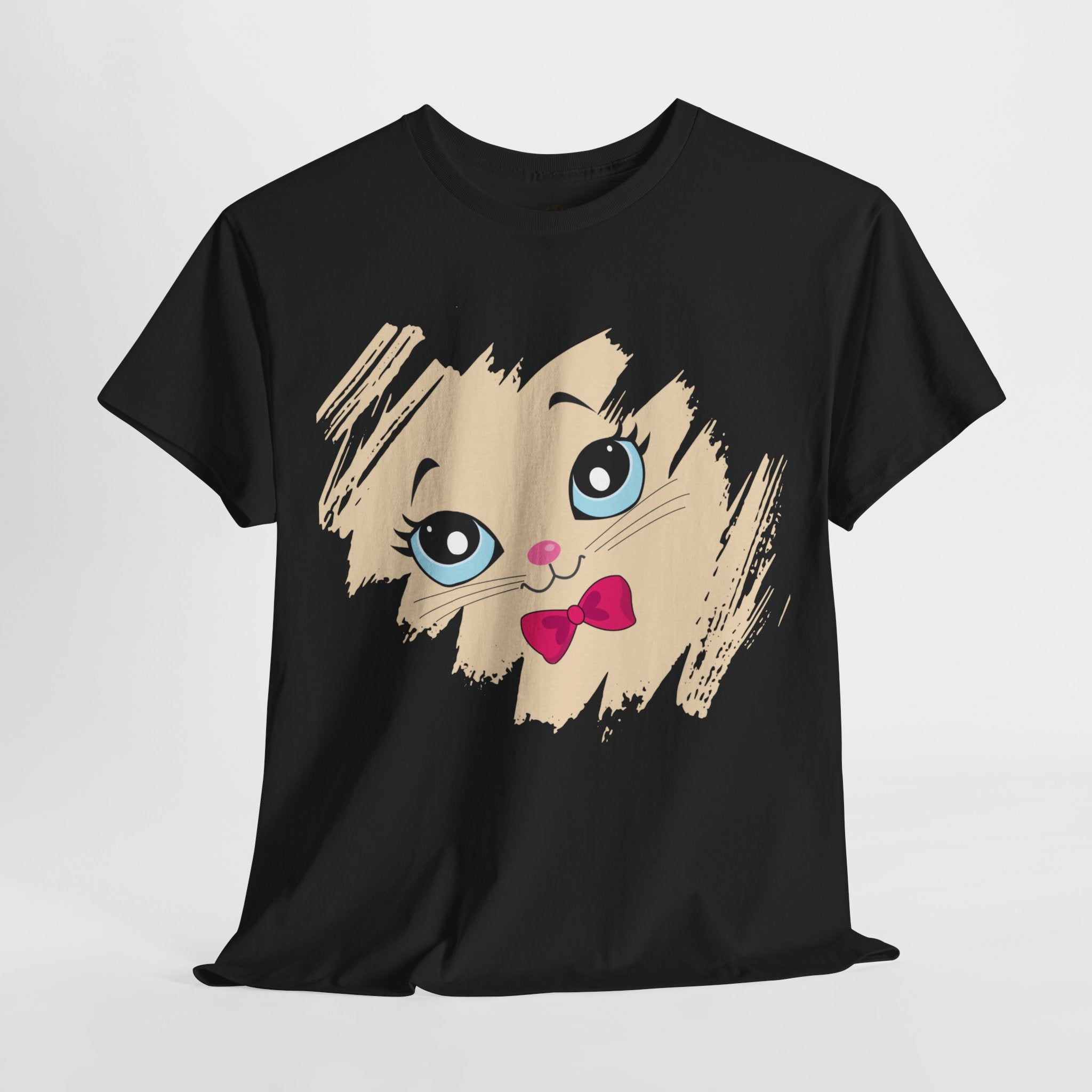 Unisex “Mysterious Meow” T-Shirt – Enigma Kitty, Feline Lover Gift