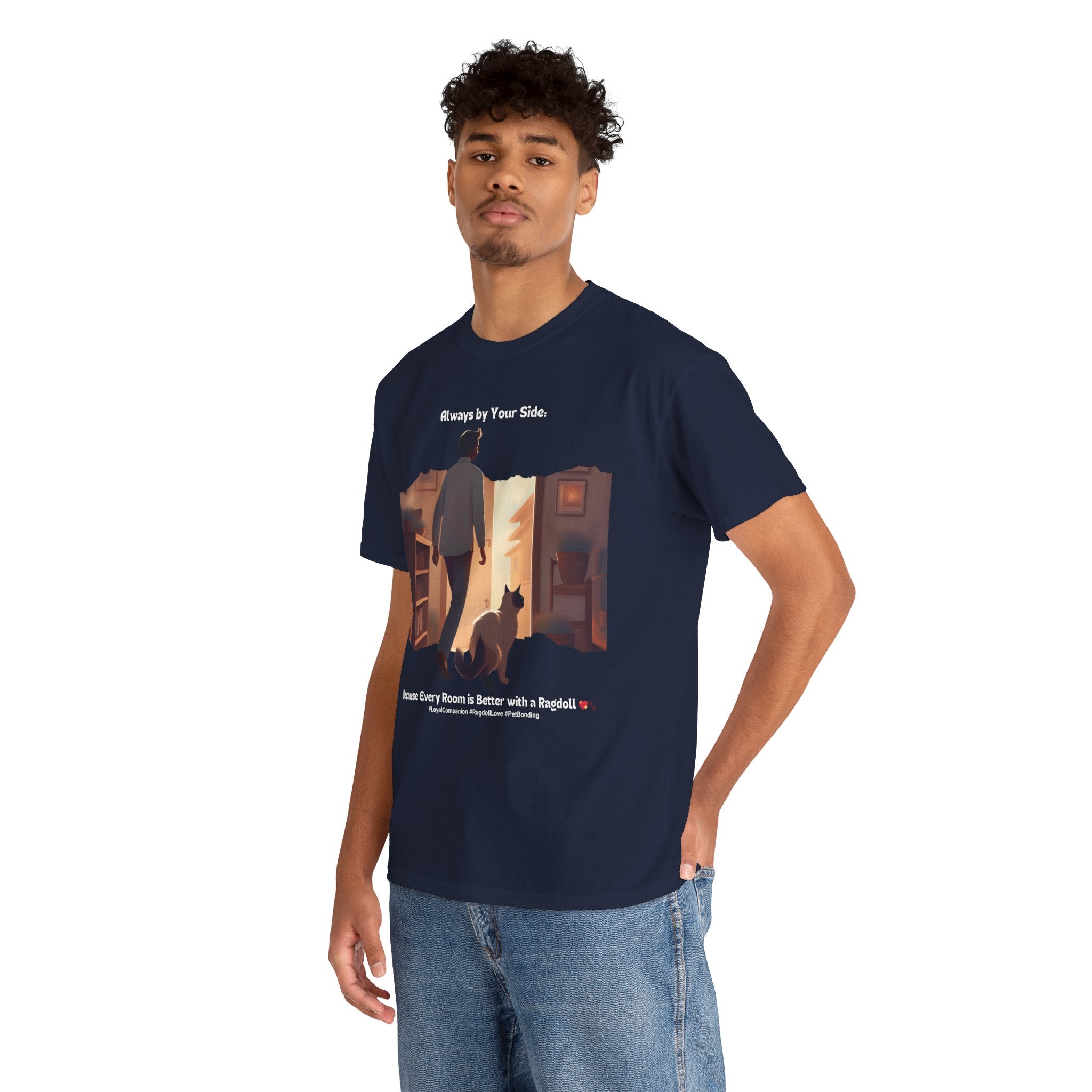Men's - Always by Your Side: Ragdoll Love T-Shirt