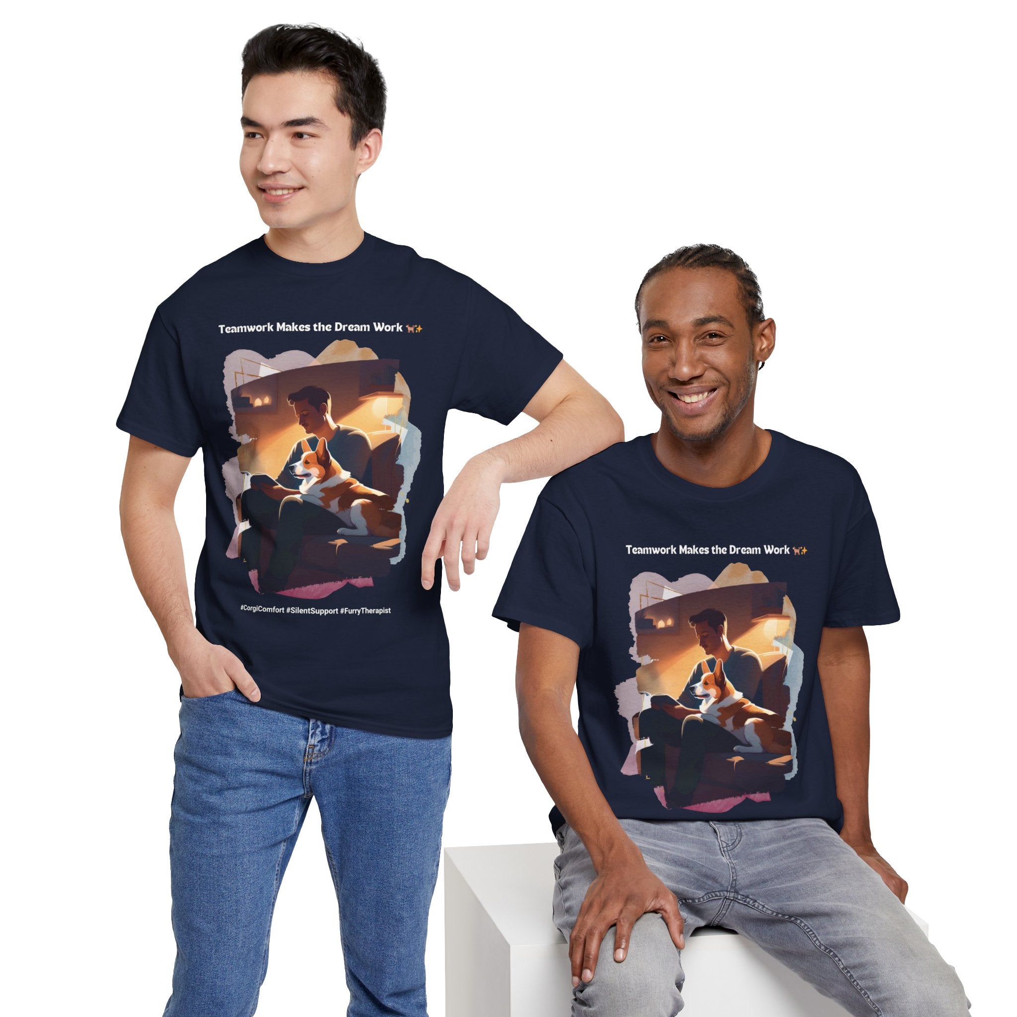 Men's - In Every Storm, I'm Here for You: Corgi Comfort T-Shirt
