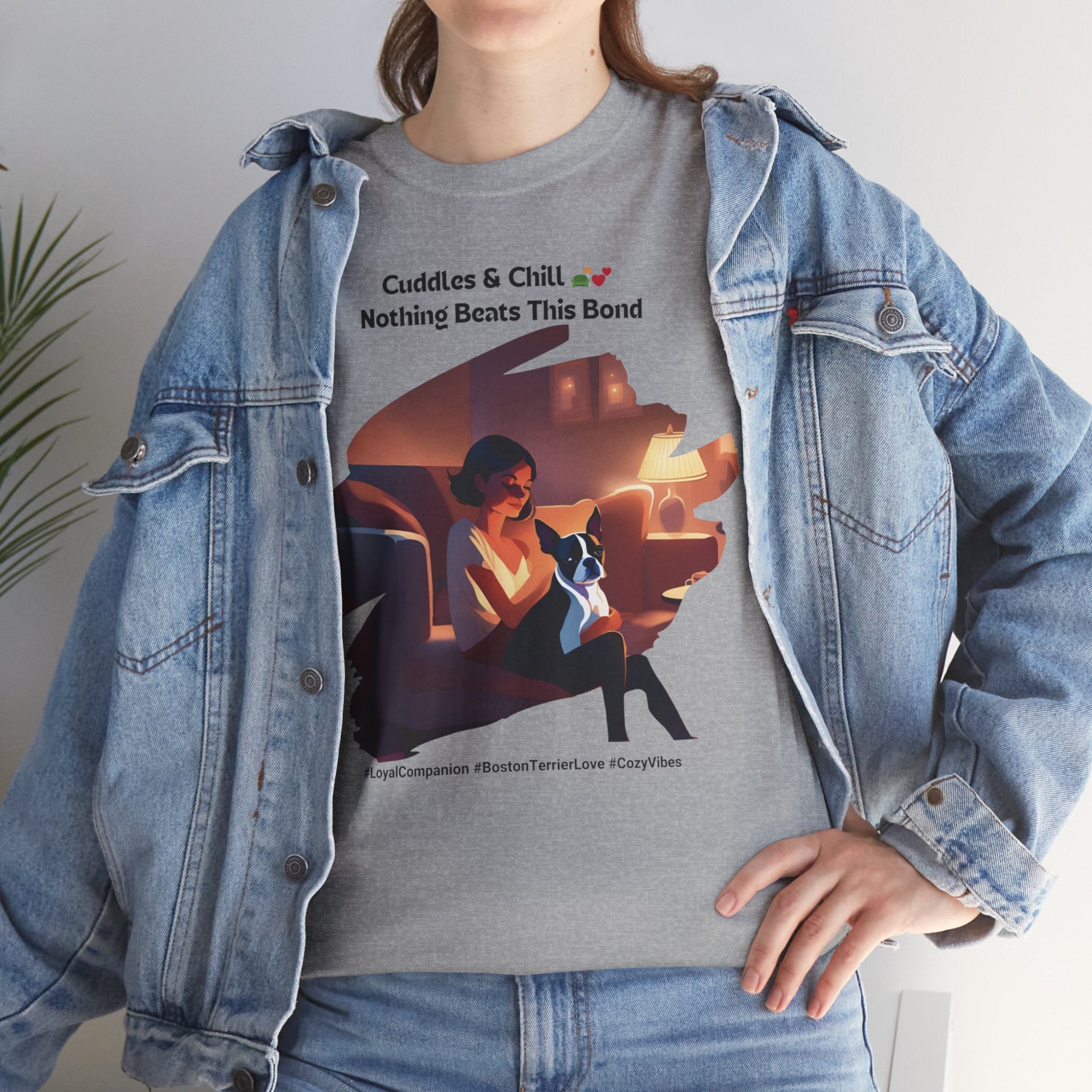 Women’s “Loyal Companion” Boston Terrier T‑Shirt – Faithful Pup Mom Gift