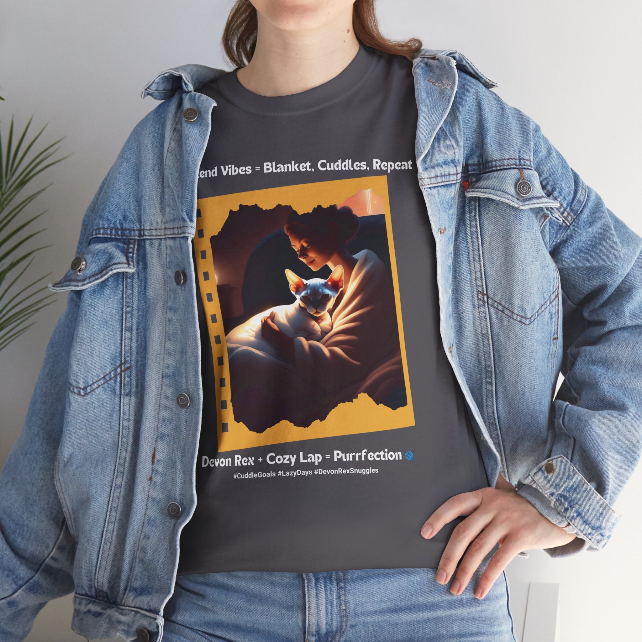Women's - Weekend Vibes: Devon Rex Cuddles T-Shirt