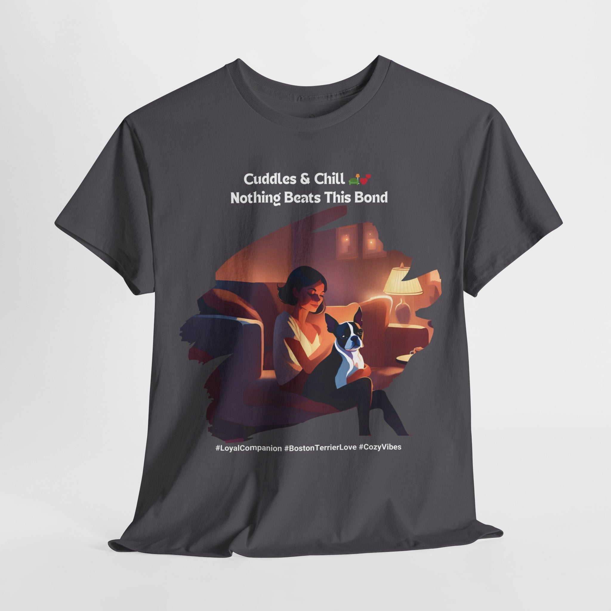 Women’s “Loyal Companion” Boston Terrier T‑Shirt – Faithful Pup Mom Gift