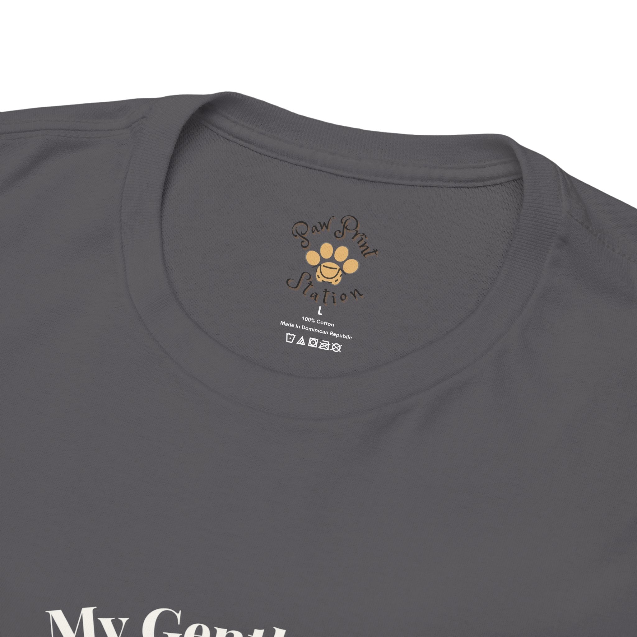 Unisex Personalized T-Shirt – My Gentle Joy: Custom Doodle (Goldendoodle/Labradoodle) Watercolor Winter Portrait